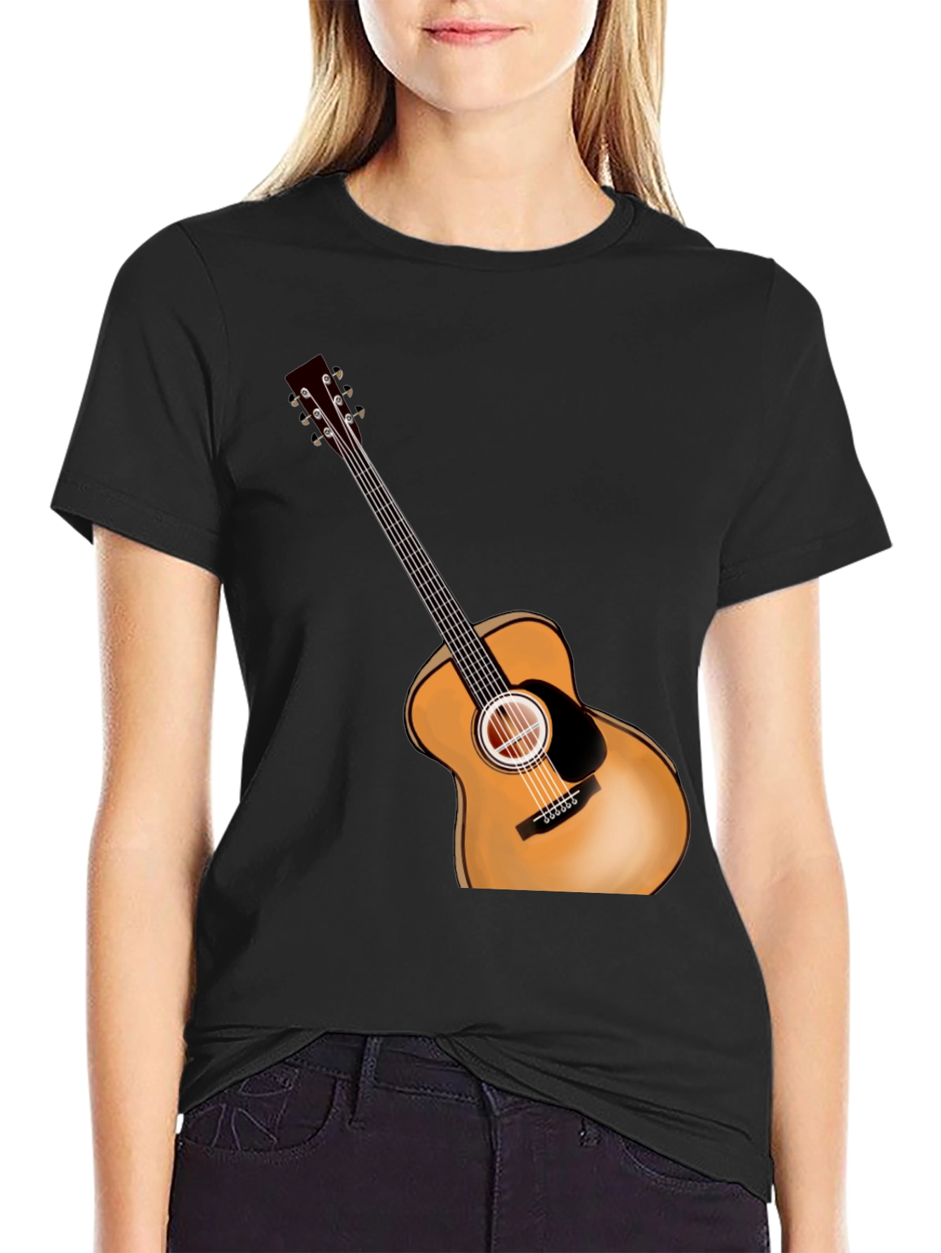 Guitar Graphic Tee - Casual Style