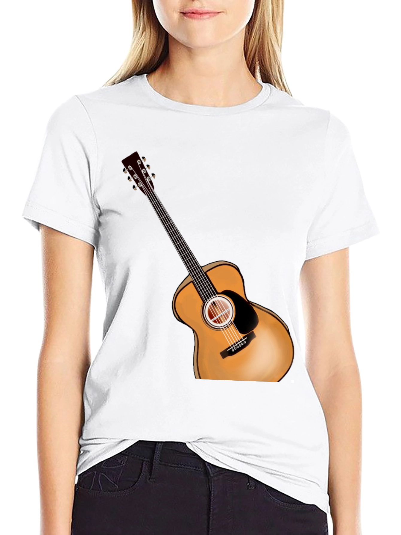 Guitar Graphic Tee - Casual Style