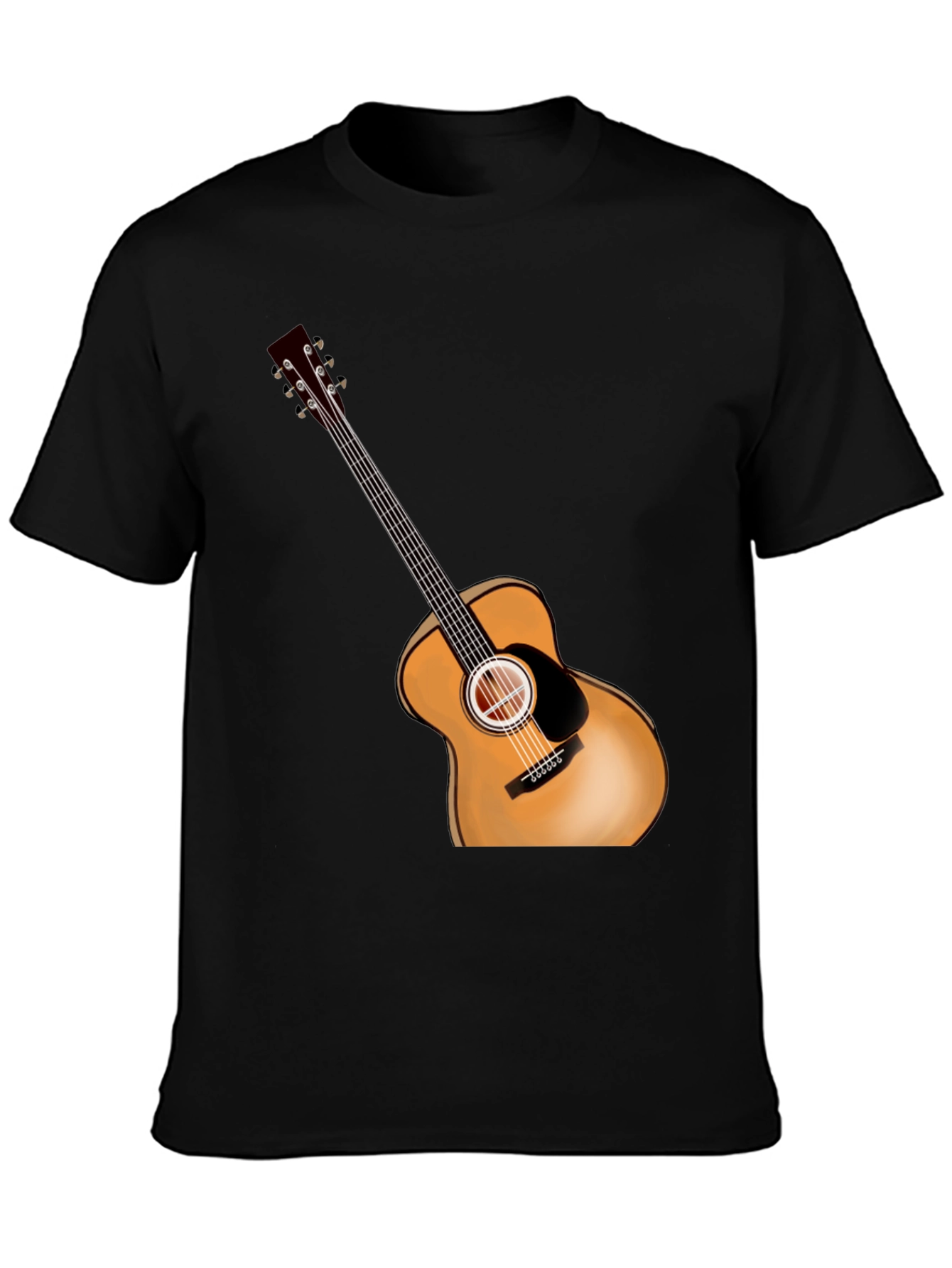 Guitar Graphic Tee - Casual Style