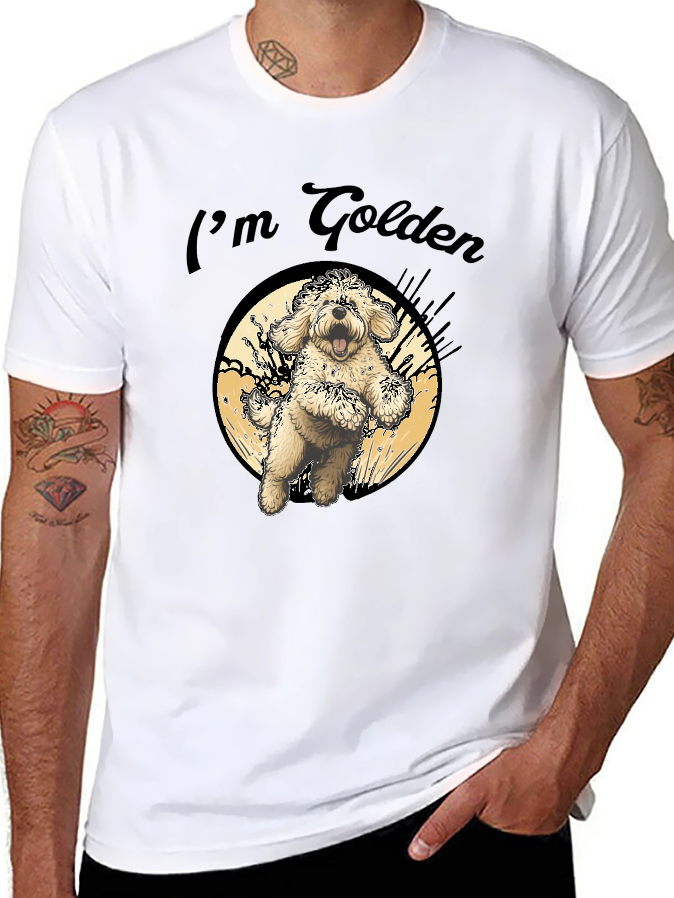 Im Golden T-Shirt - Cute Dog Design