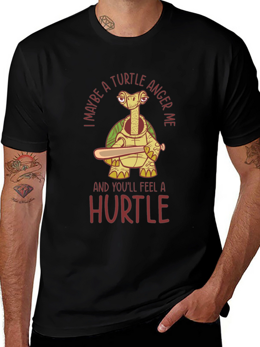 Turtle Anger Funny Graphic T-Shirt