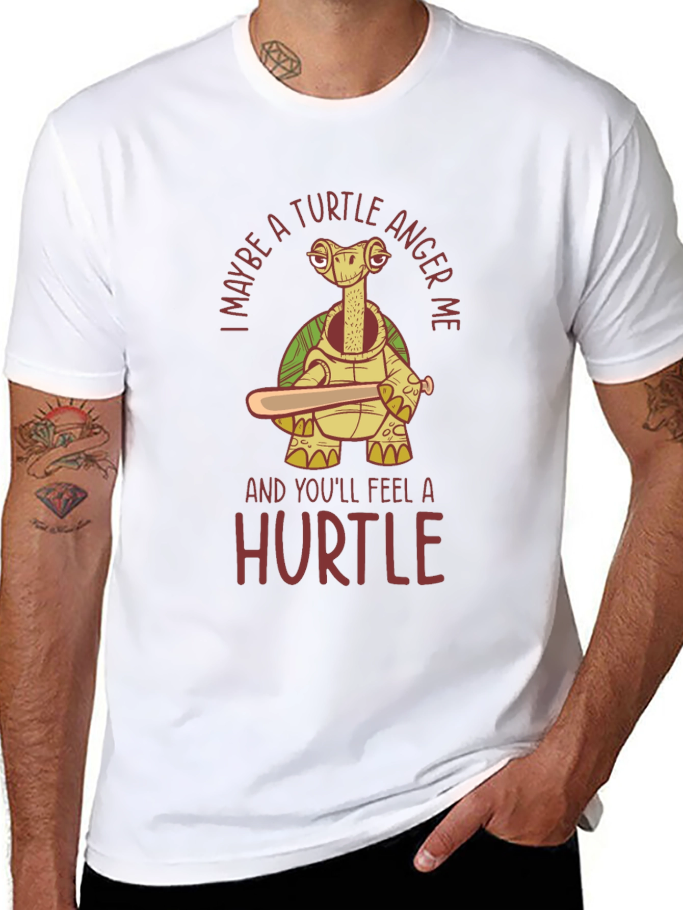 Turtle Anger Funny Graphic T-Shirt