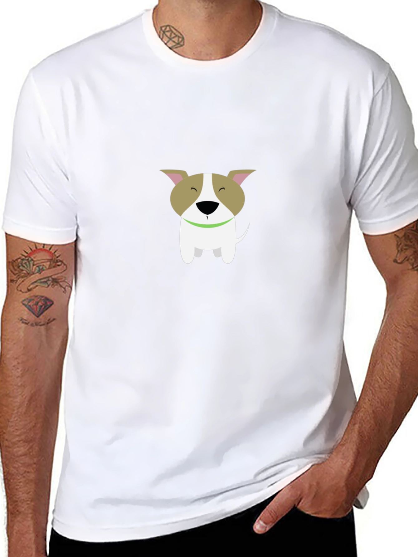 Dog Graphic Black T-Shirt