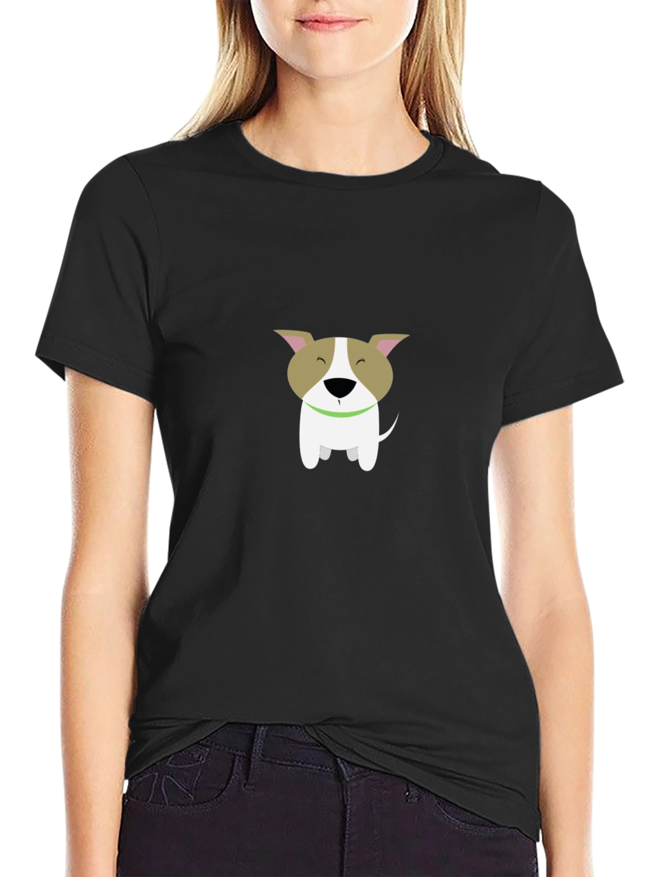 Dog Graphic Black T-Shirt