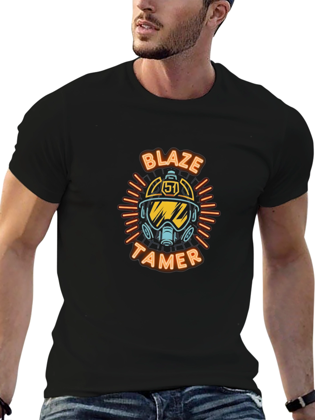 Blaze Tamer Graphic T-Shirt - Firefighter Style