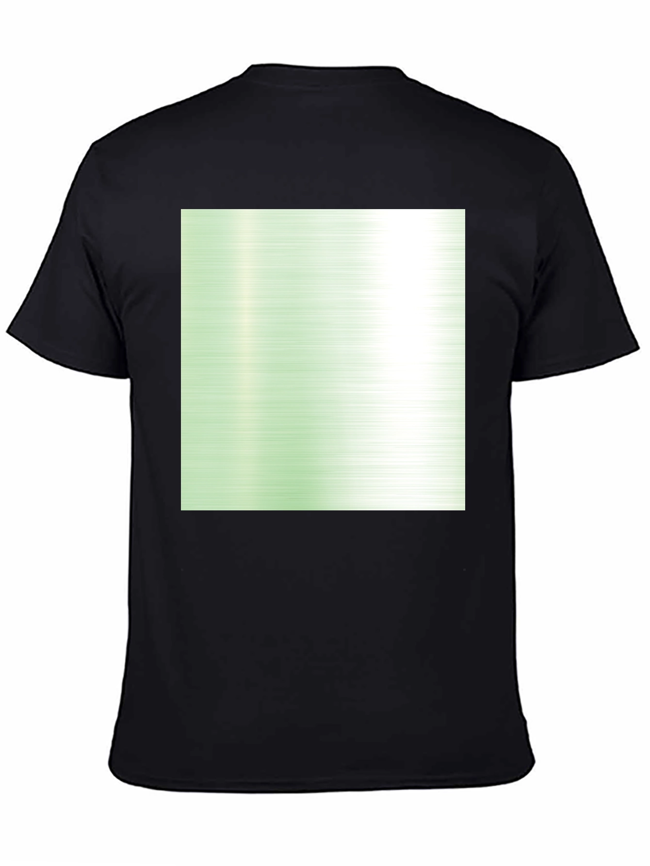 Trendy Black T-Shirt with Gradient Design