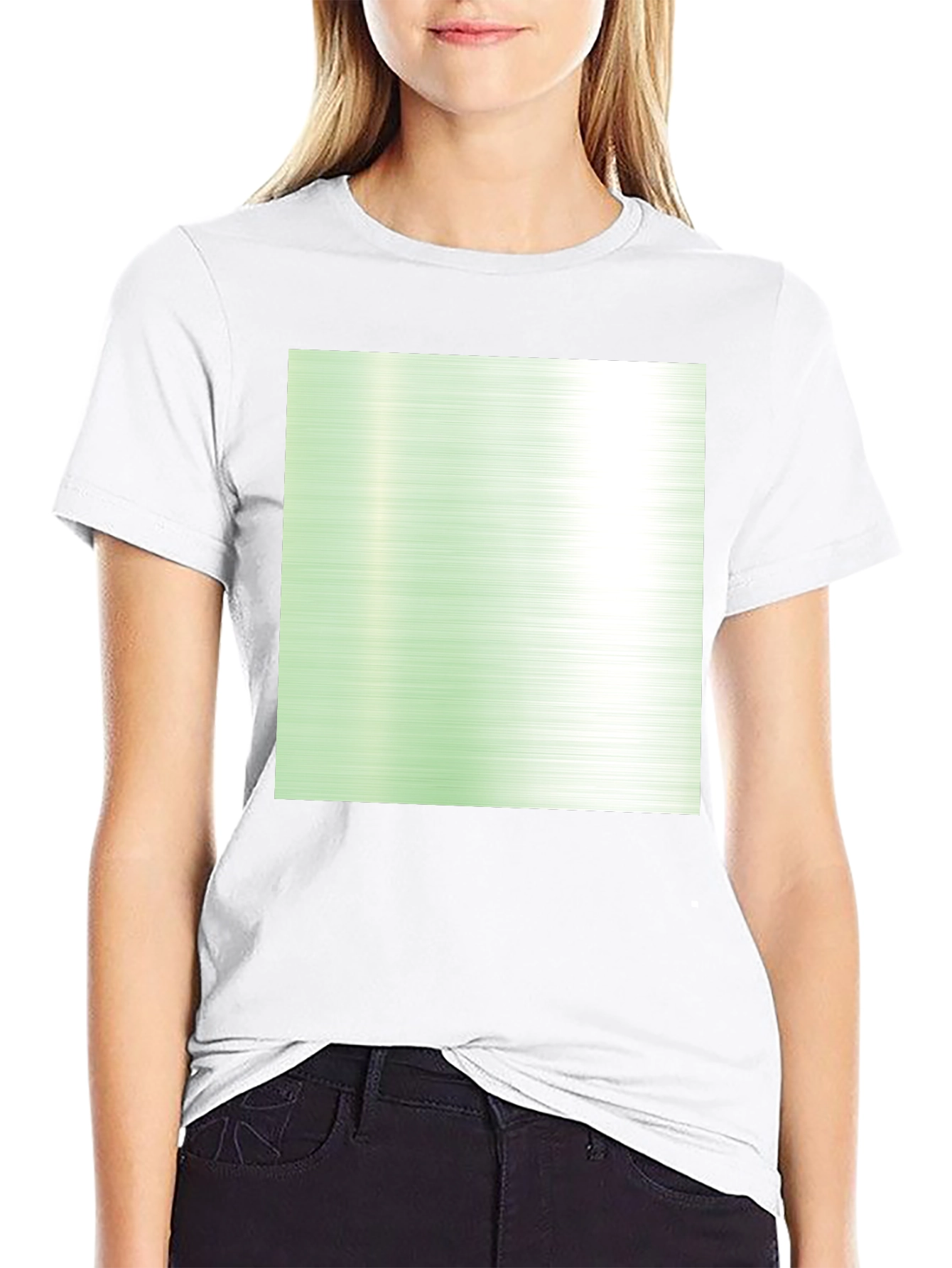 Trendy Black T-Shirt with Gradient Design