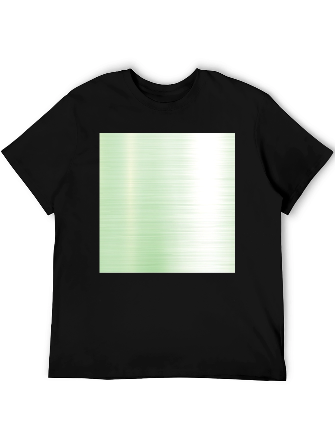 Trendy Black T-Shirt with Gradient Design