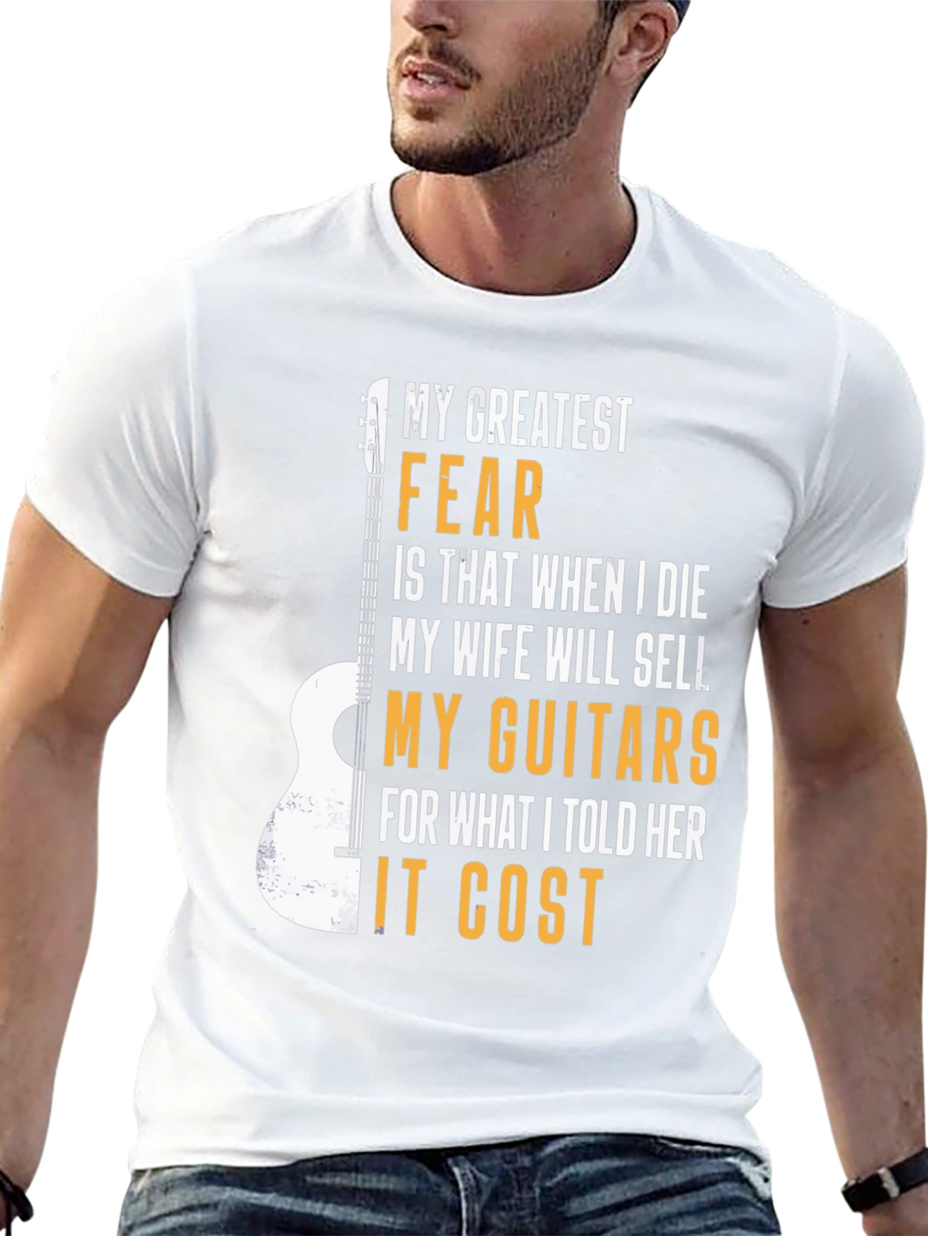 Guitar Lover T-Shirt: My Greatest Fear Funny Musician Tee