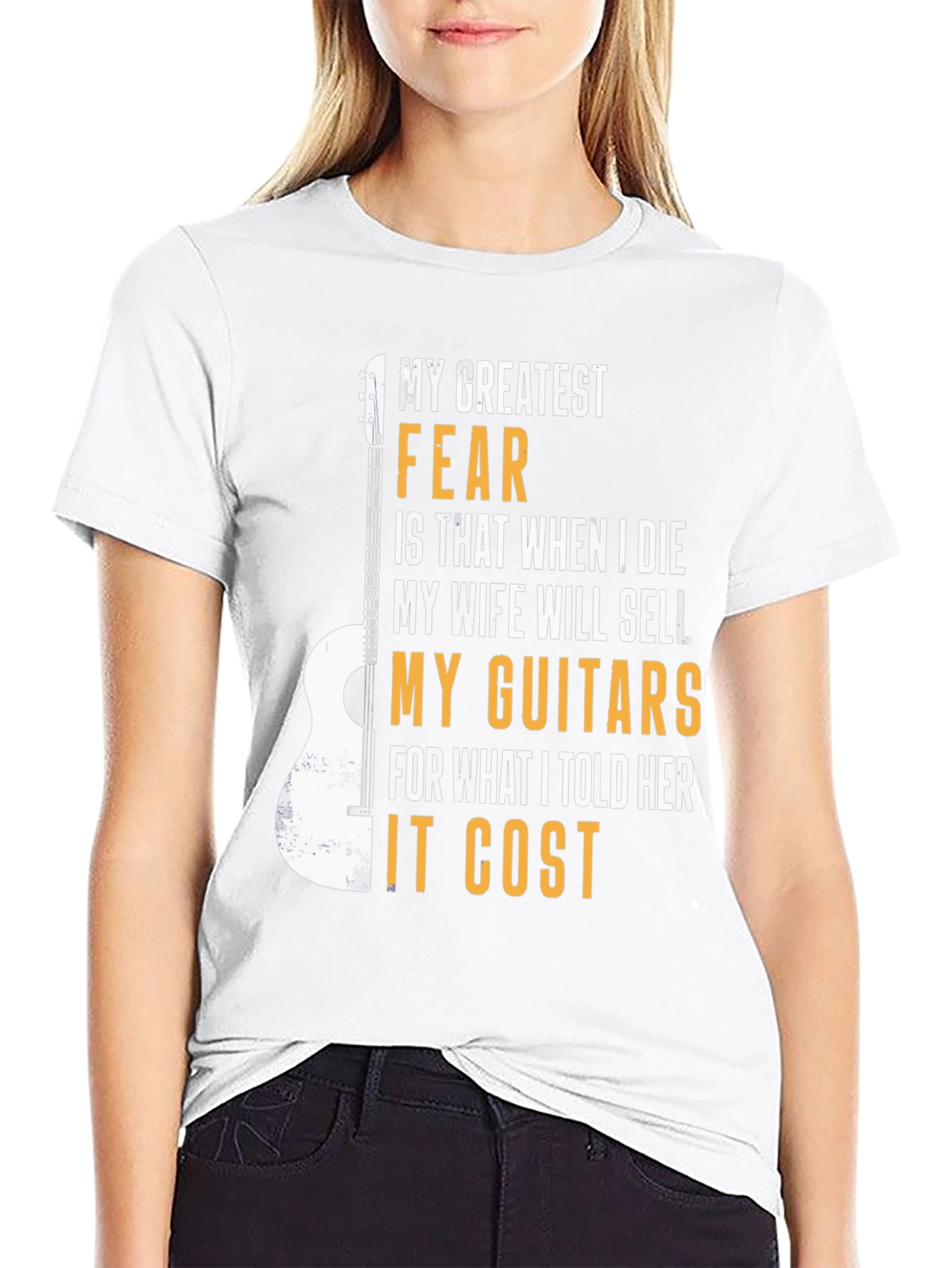 Guitar Lover T-Shirt: My Greatest Fear Funny Musician Tee