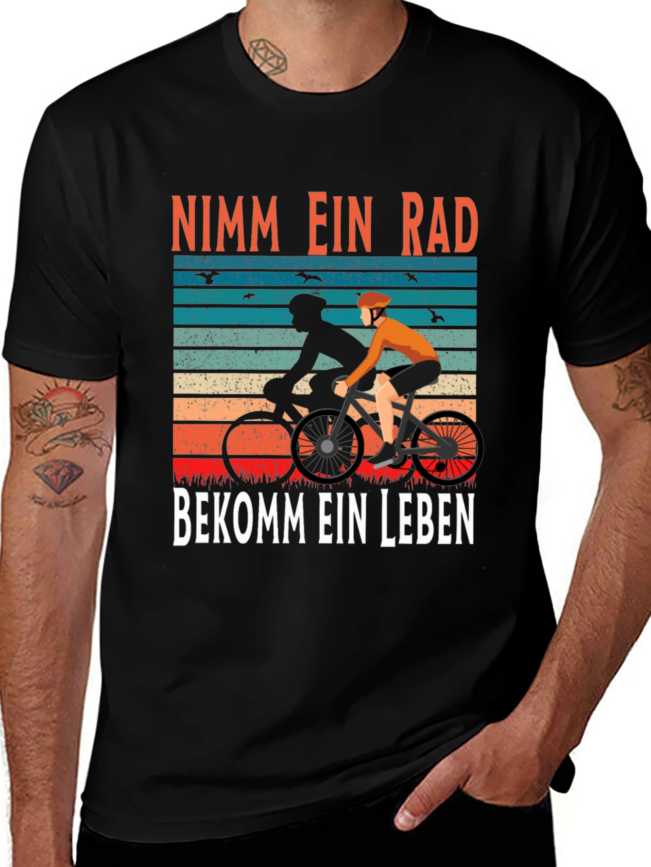Nimm Ein Rad Bekomme Ein Leben Cycling T-Shirt