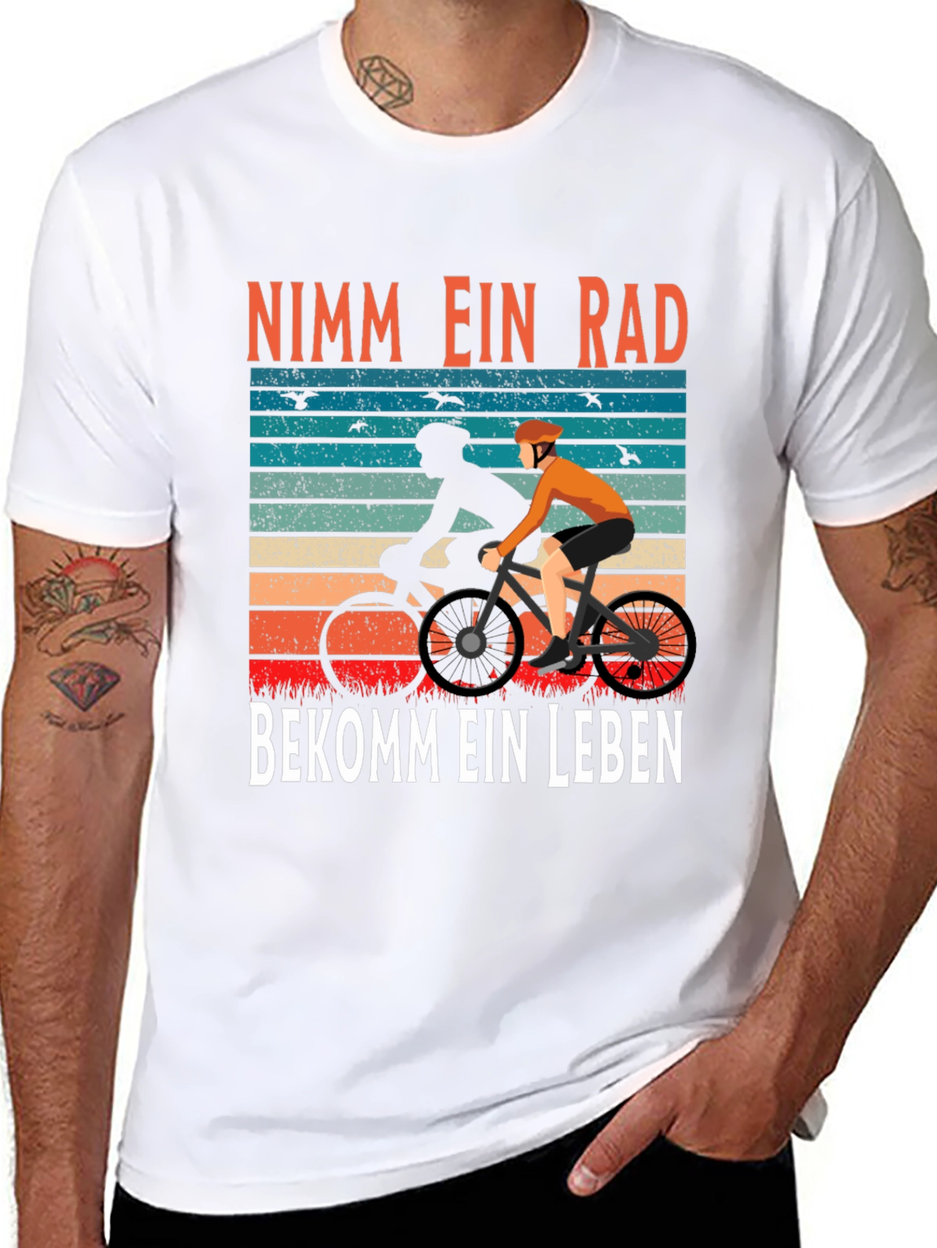 Nimm Ein Rad Bekomme Ein Leben Cycling T-Shirt
