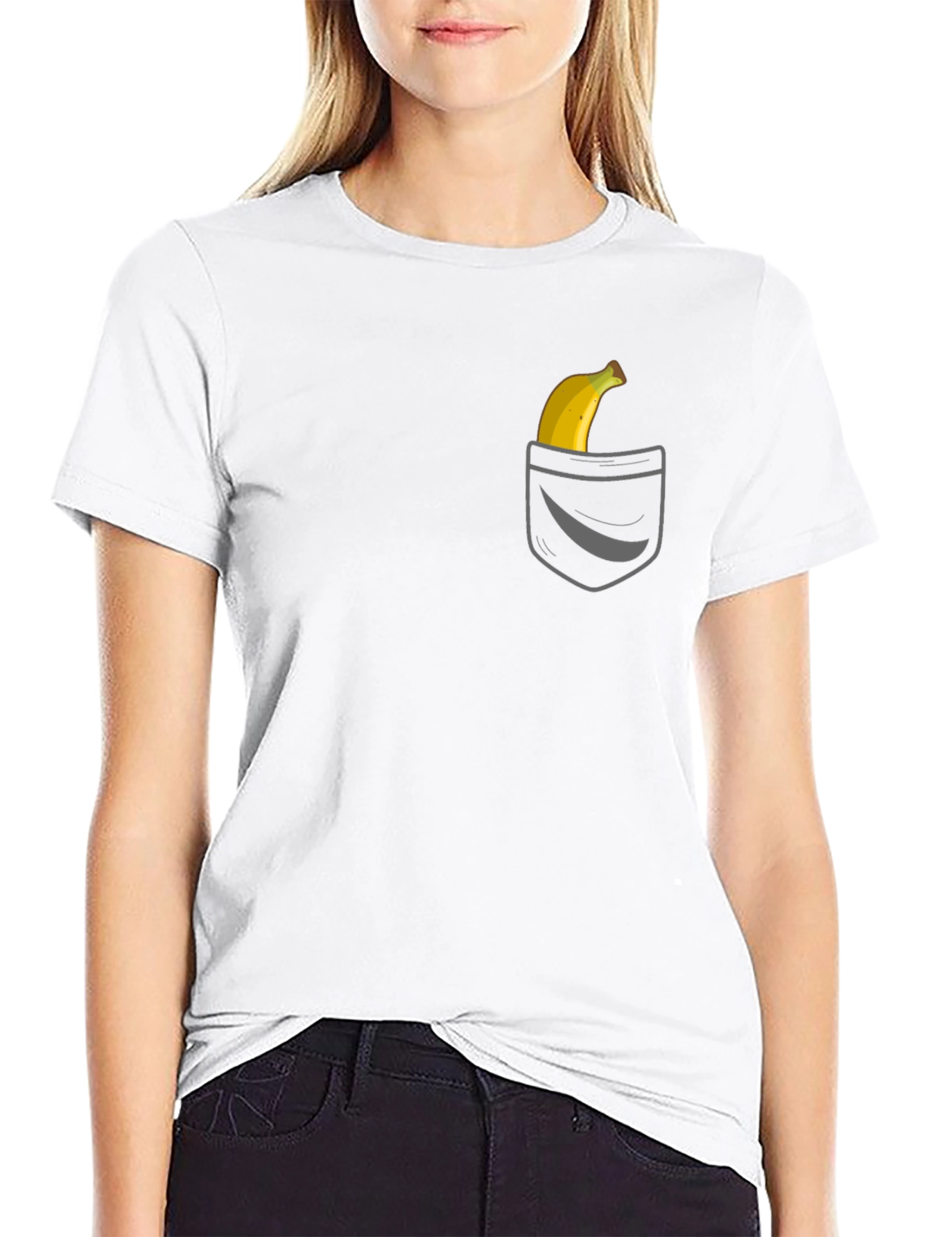 Banana Pocket Graphic Tee - Quirky Style