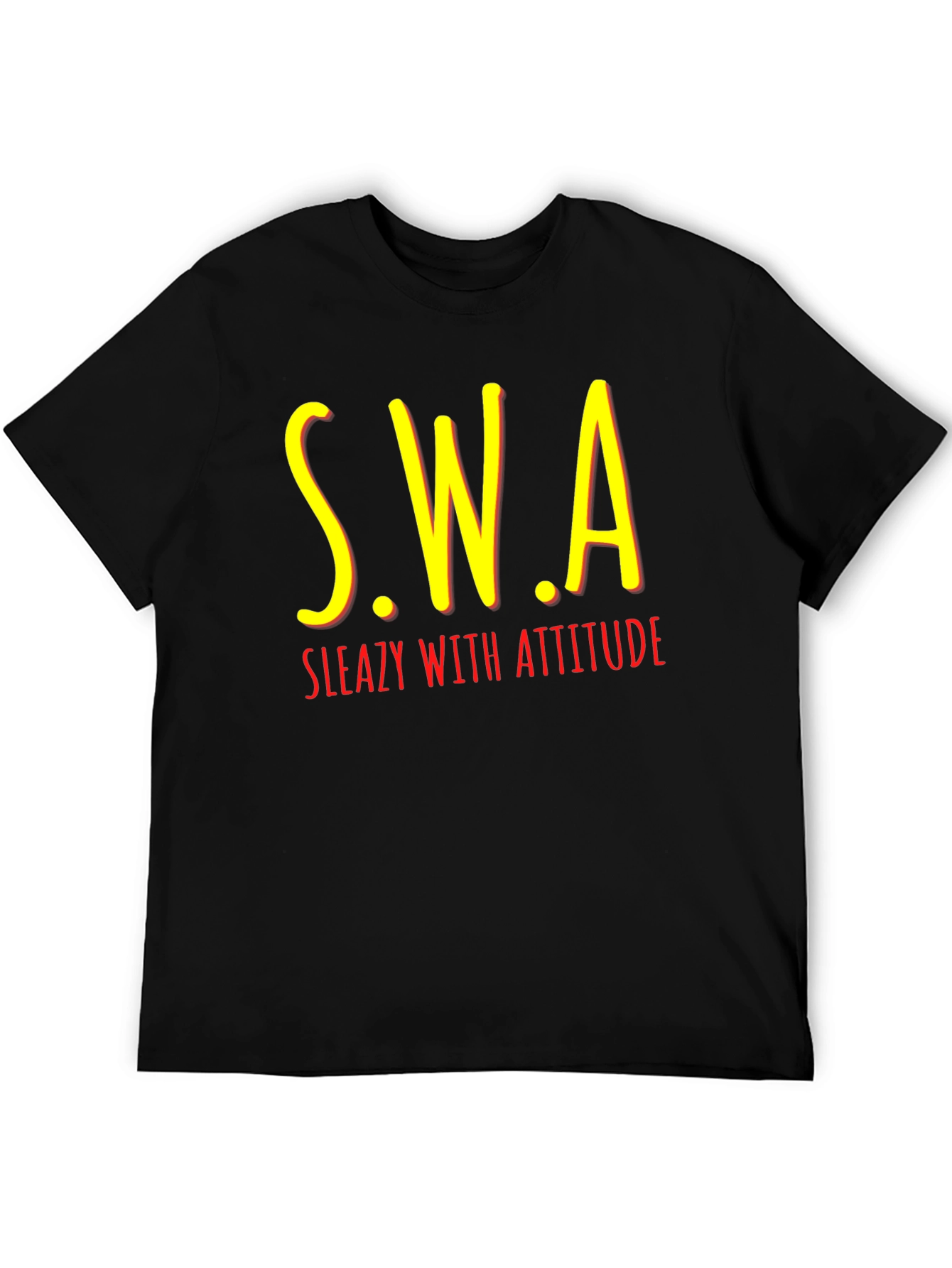 S.W.A Sleazy With Attitude Black T-Shirt