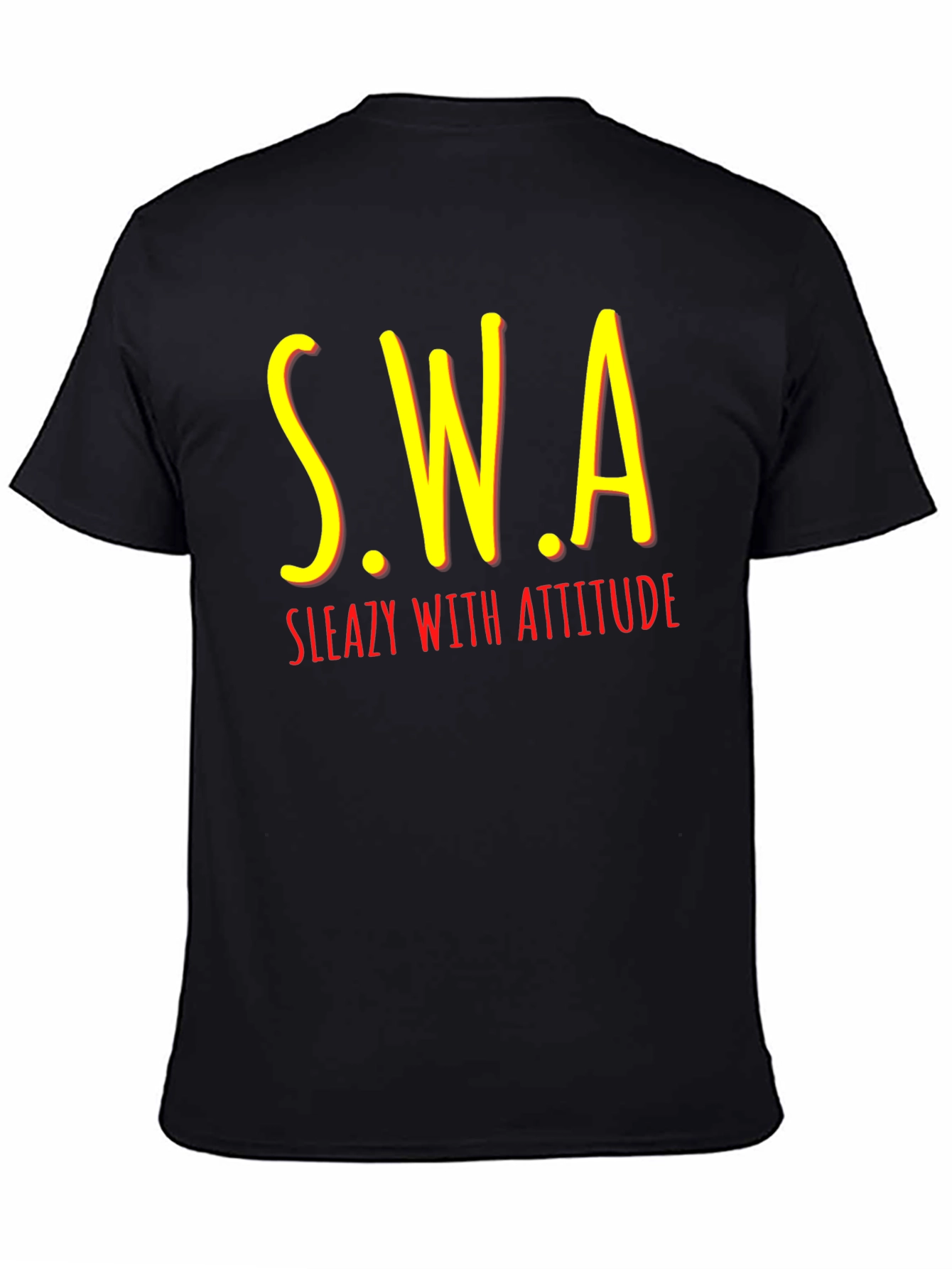 S.W.A Sleazy With Attitude Black T-Shirt