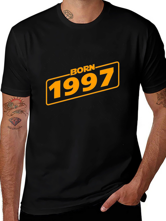 Born in 1997 Black Graphic Tee