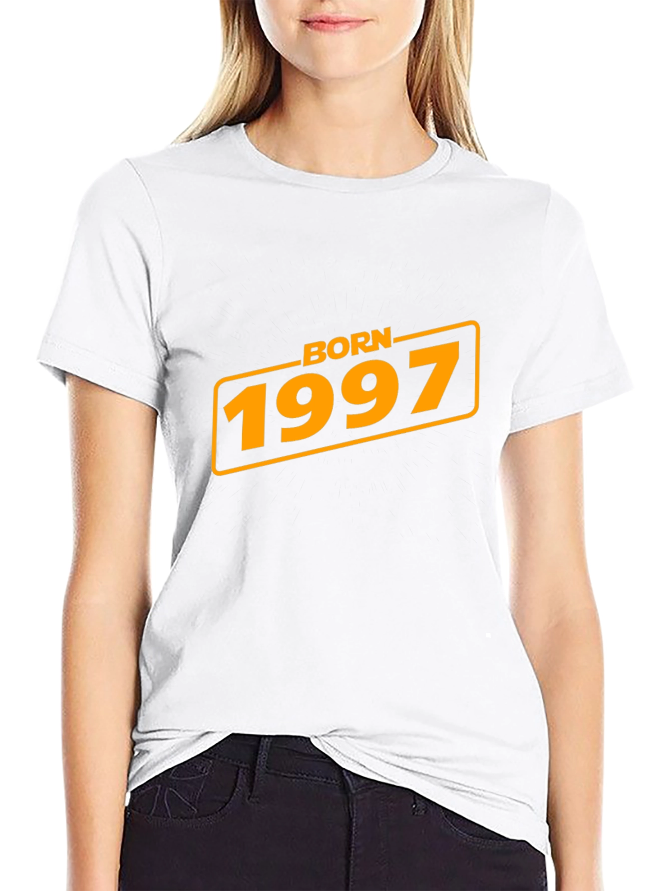 Born in 1997 Black Graphic Tee