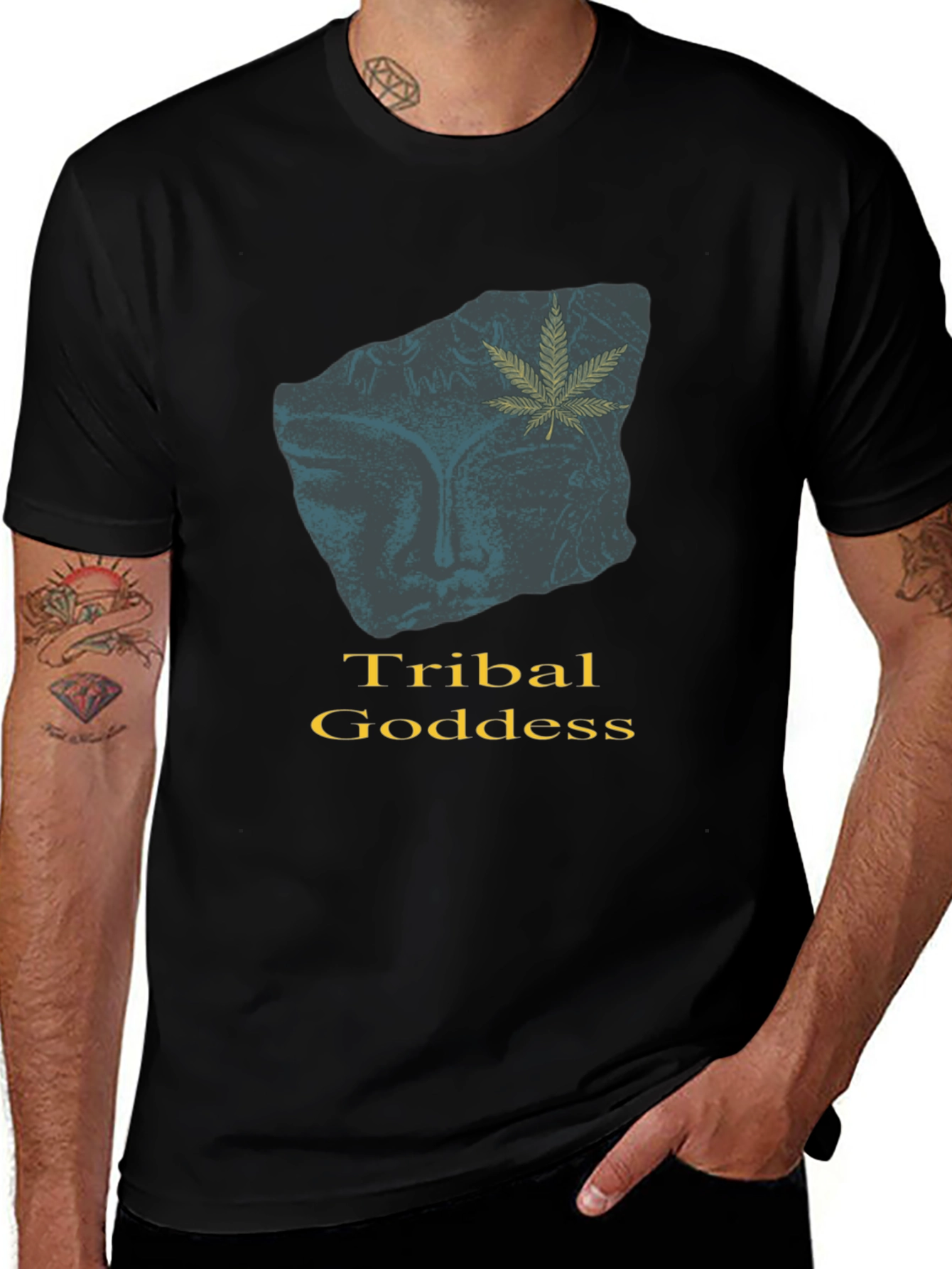 Tribal Goddess Graphic T-Shirt - Modern Urban Style