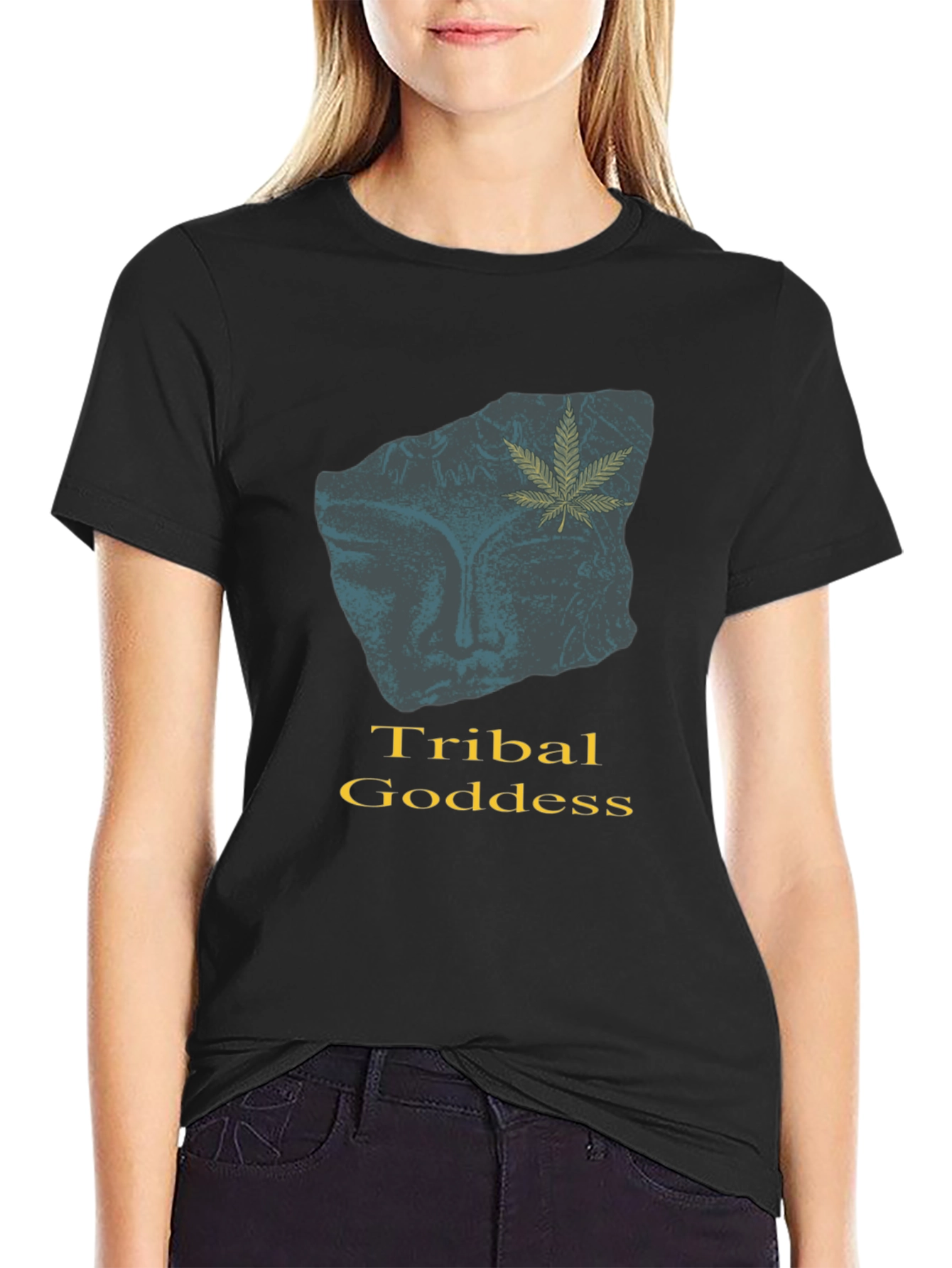 Tribal Goddess Graphic T-Shirt - Modern Urban Style