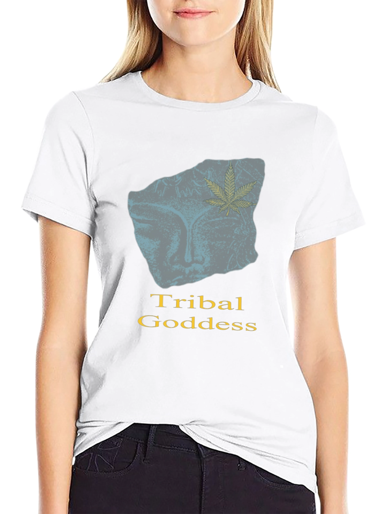 Tribal Goddess Graphic T-Shirt - Modern Urban Style