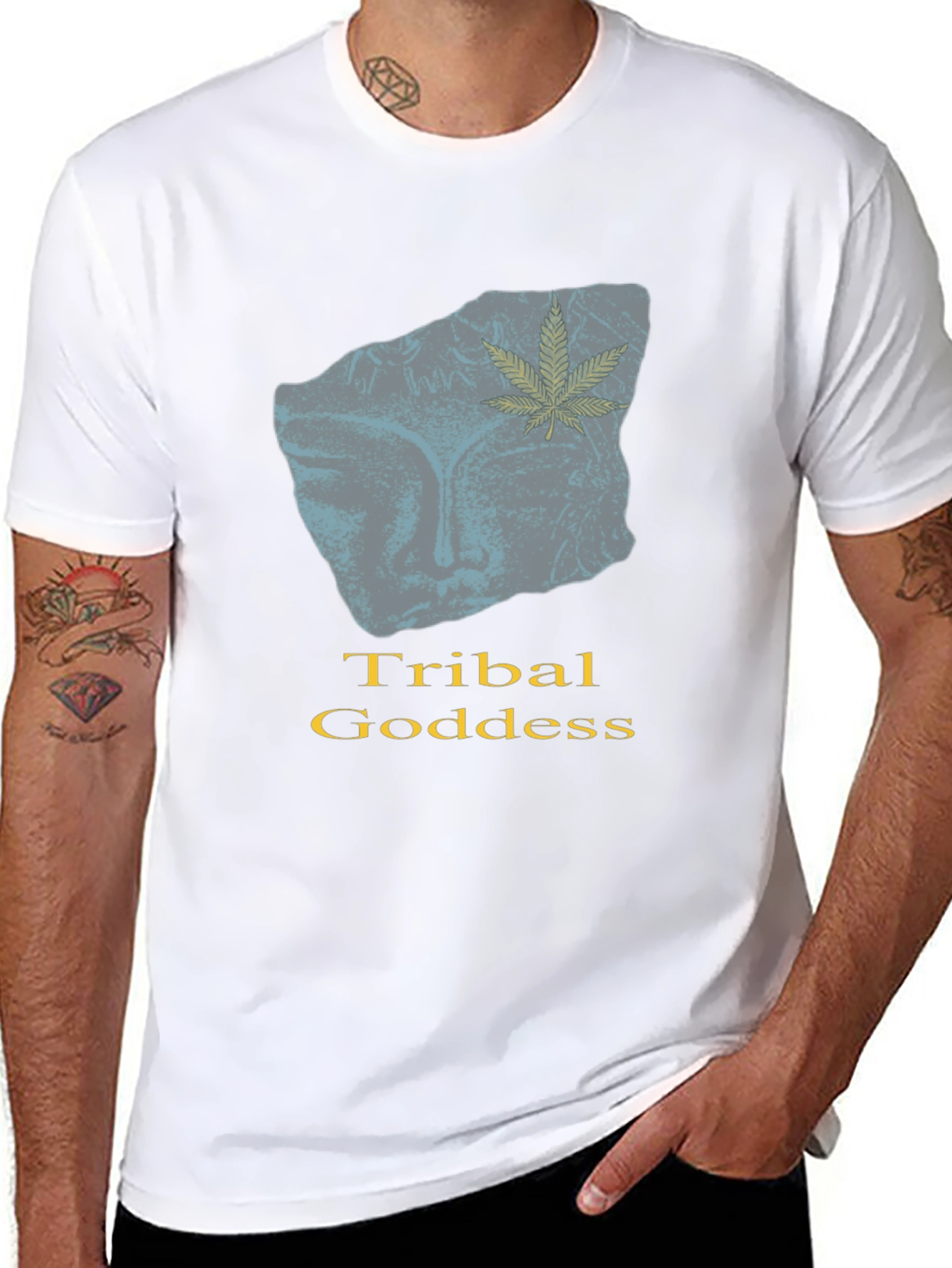 Tribal Goddess Graphic T-Shirt - Modern Urban Style