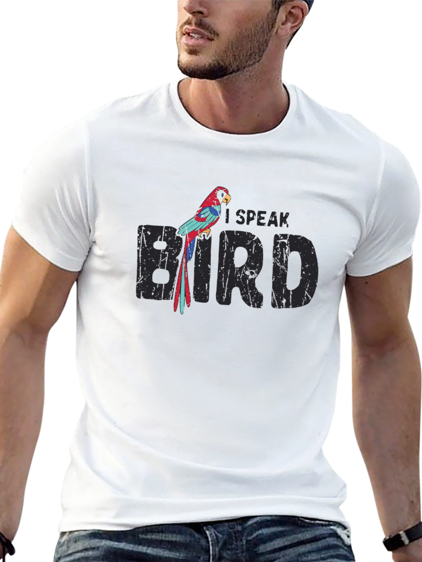 I Speak Bird T-Shirt - Unique Parrot Design