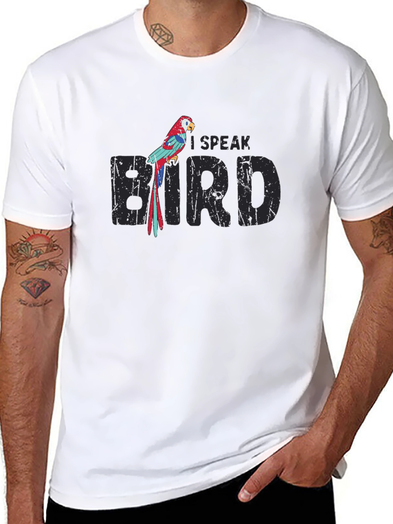 I Speak Bird T-Shirt - Unique Parrot Design