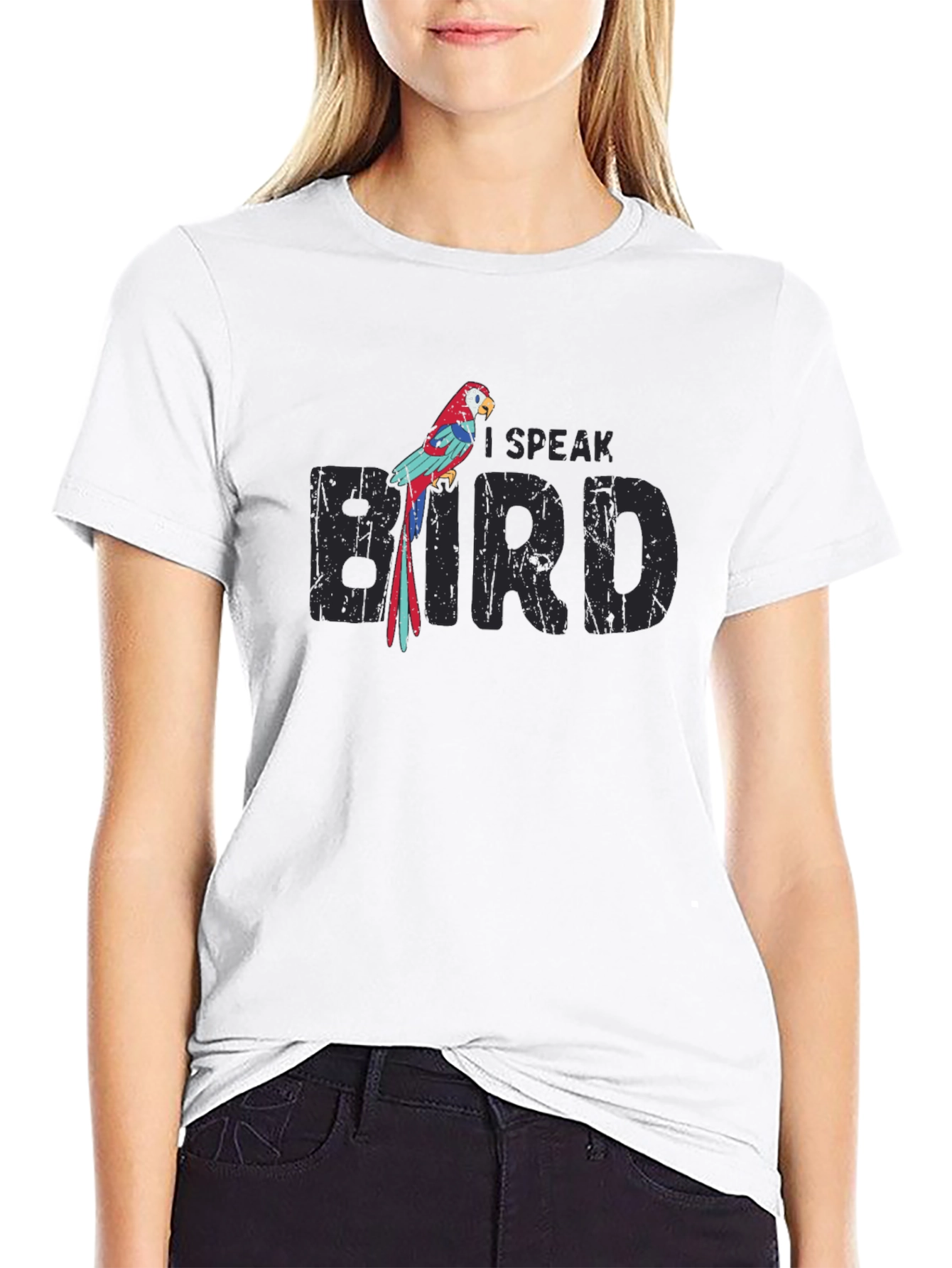 I Speak Bird T-Shirt - Unique Parrot Design