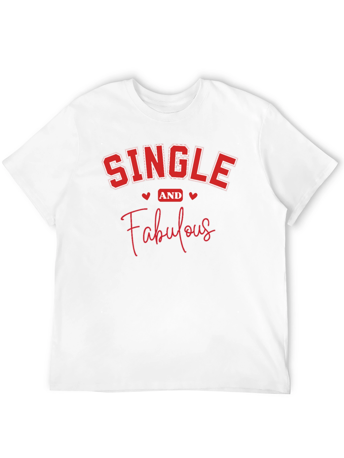 Single and Fabulous Black Graphic T-Shirt