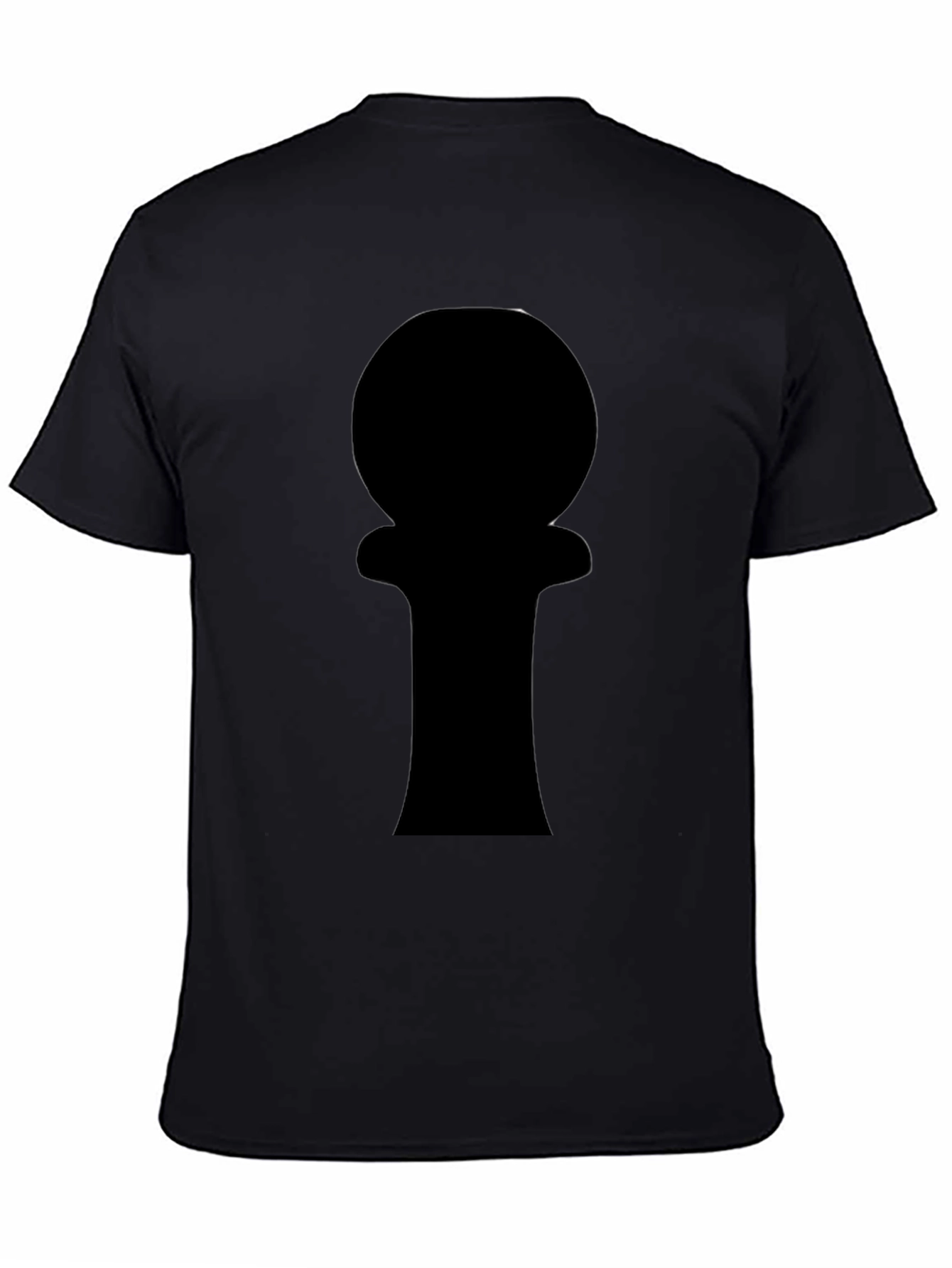 Mysterious Silhouette Graphic Black T-Shirt
