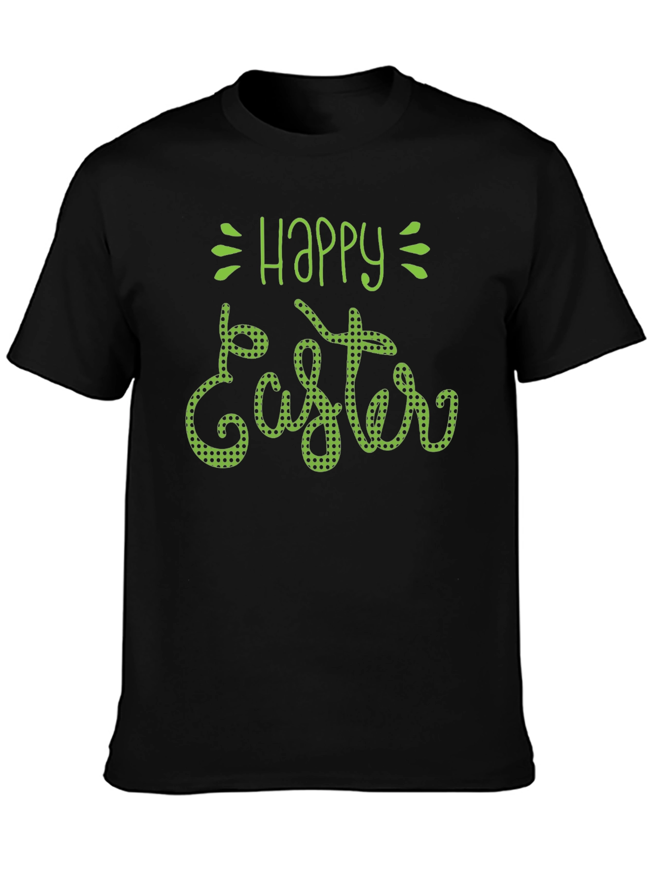 Happy Easter Green Polka Dot T-Shirt