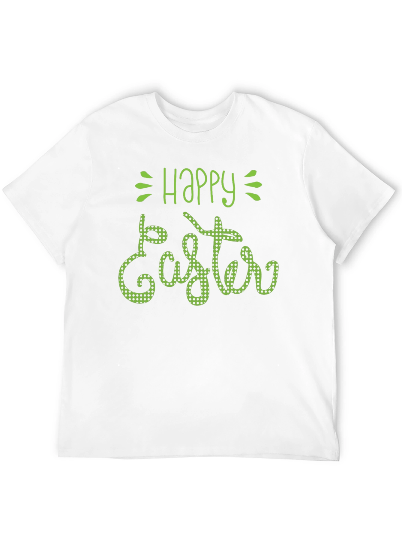 Happy Easter Green Polka Dot T-Shirt