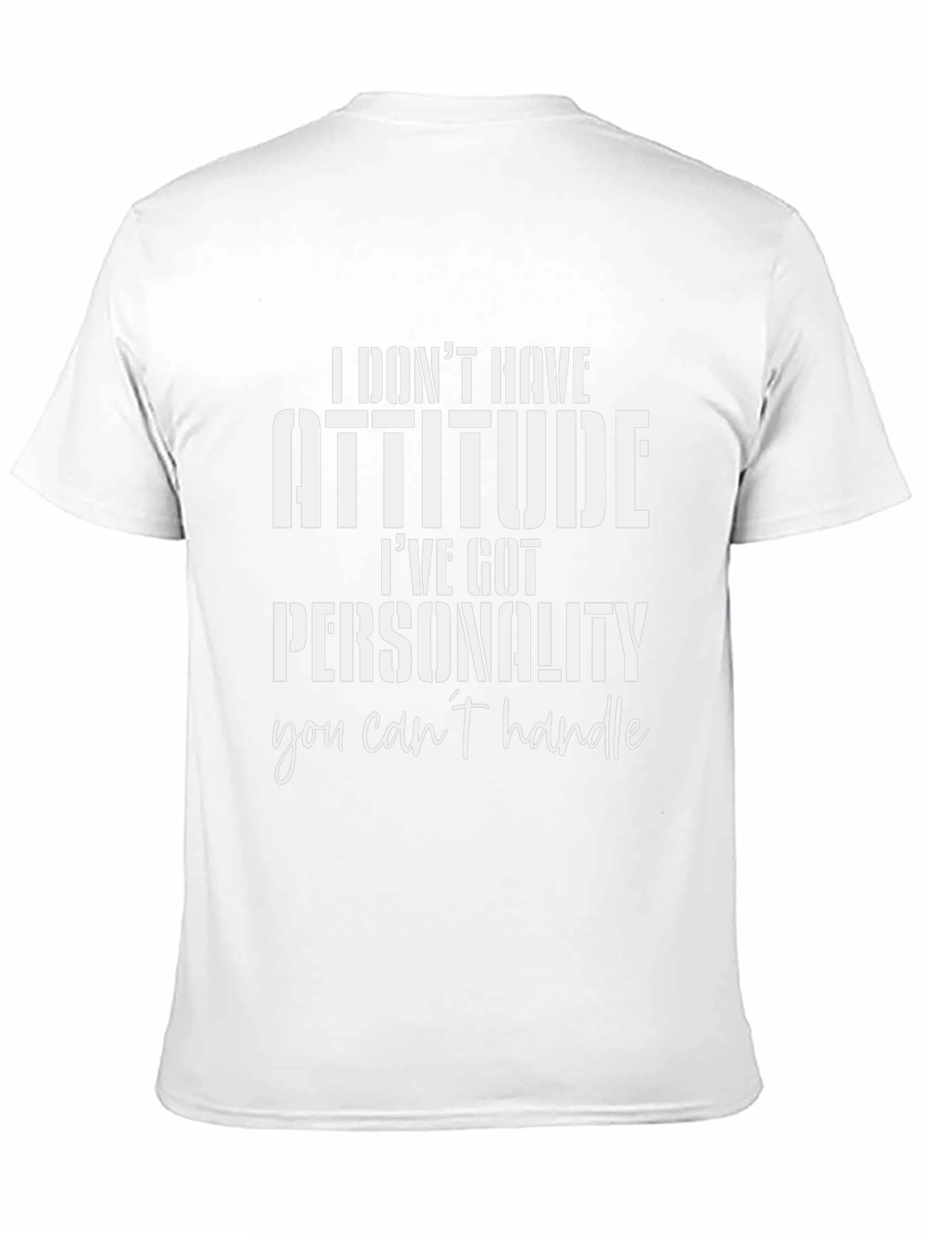 Attitude Funny Slogan Graphic Black T-Shirt