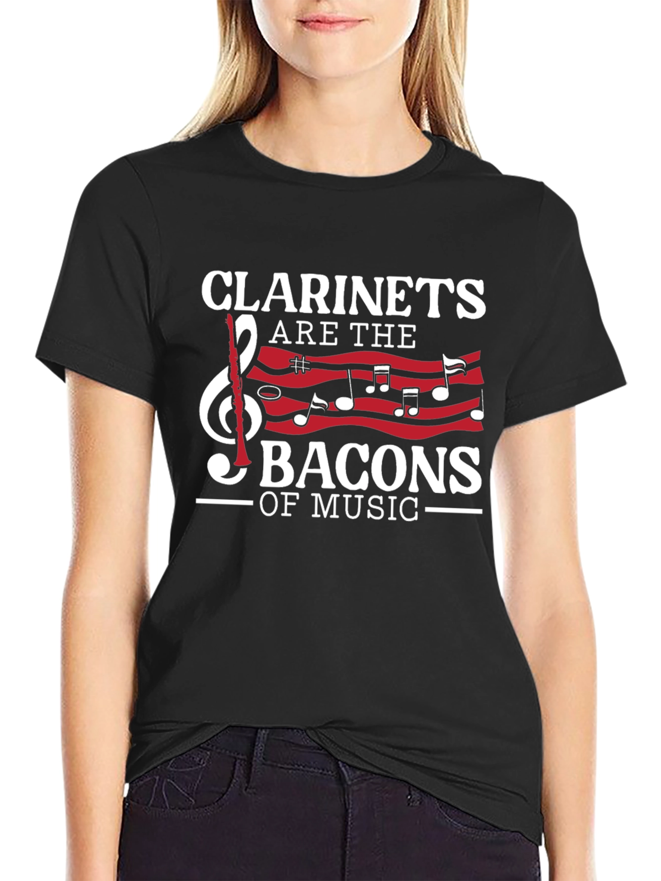 Clarinets are the Bacons of Music Graphic T-Shirt