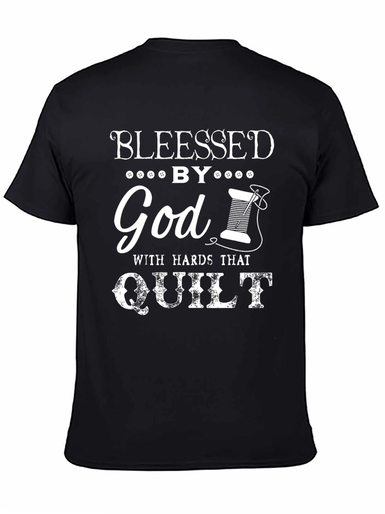 Blessed By God Quilt T-Shirt