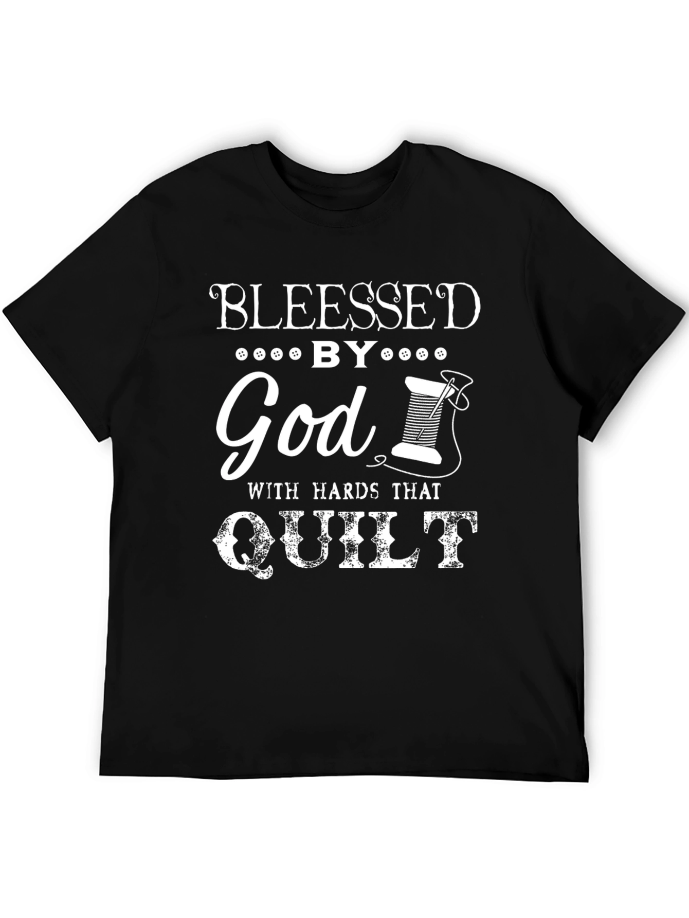 Blessed By God Quilt T-Shirt