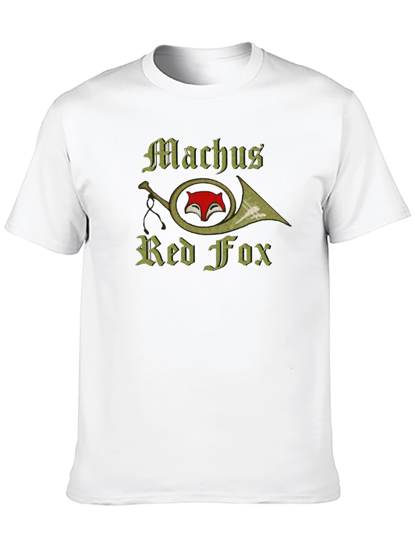 Machus Red Fox T-Shirt Black Graphic Tee