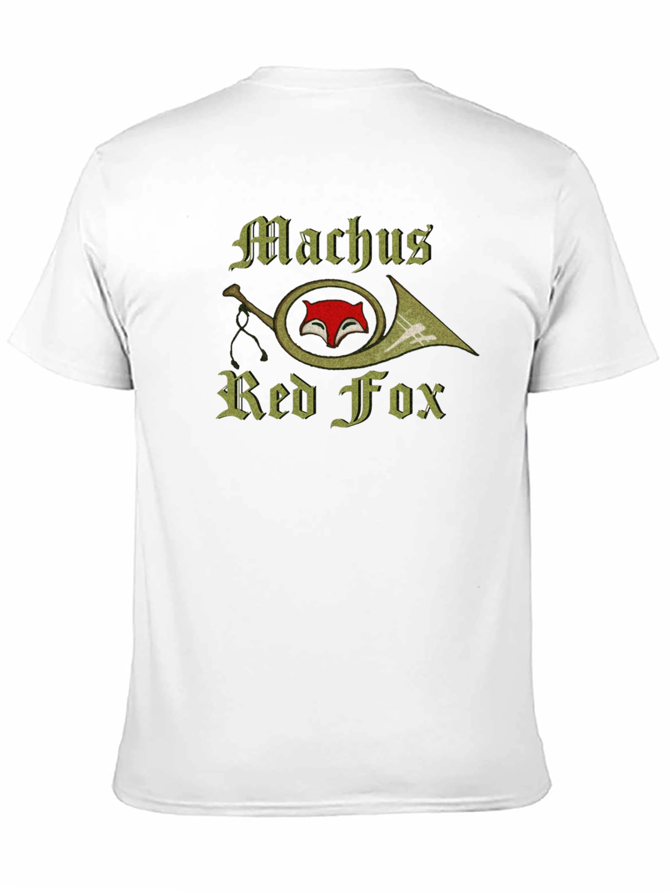 Machus Red Fox T-Shirt Black Graphic Tee
