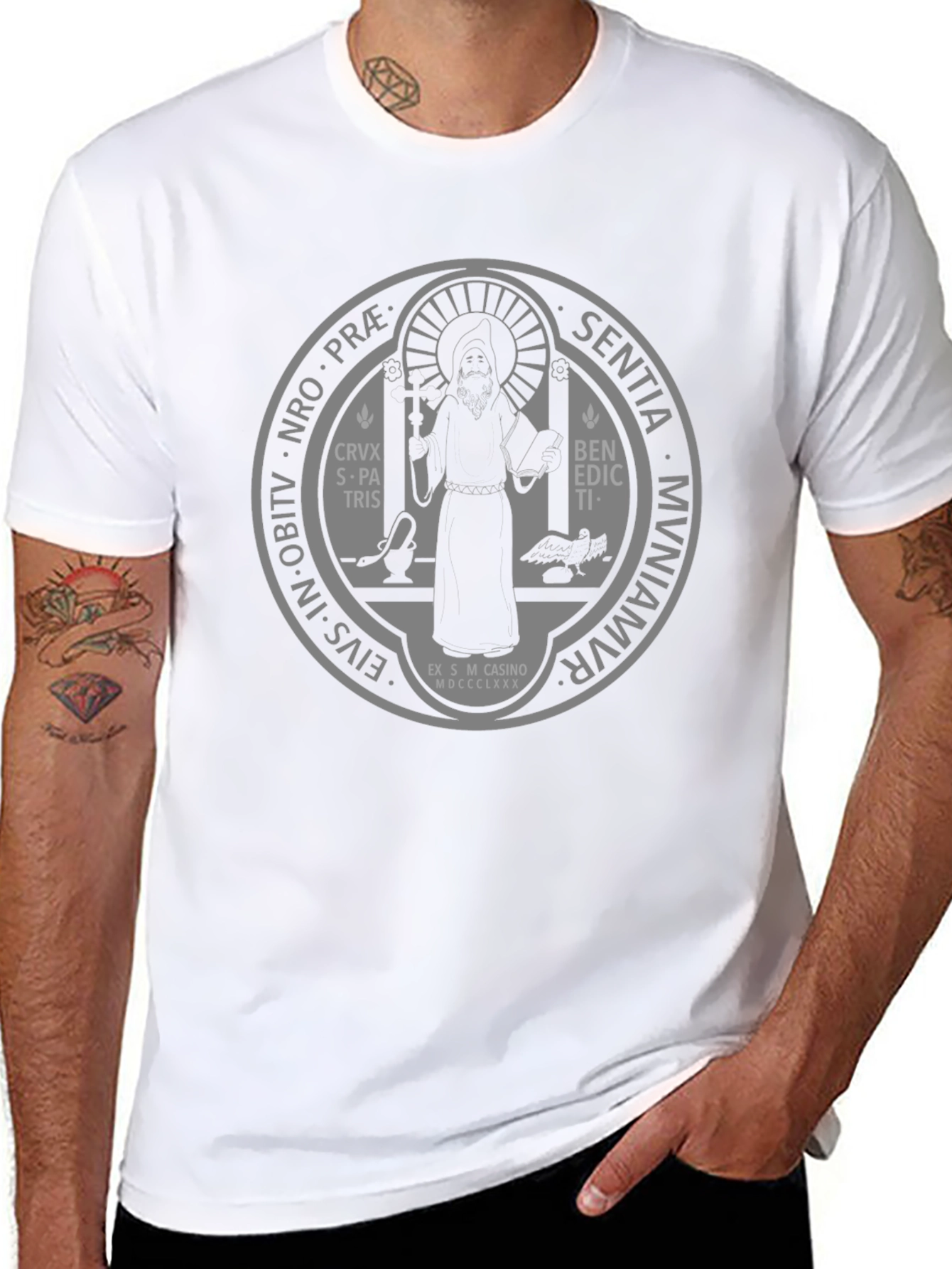 Saint Benedict Medal T-Shirt