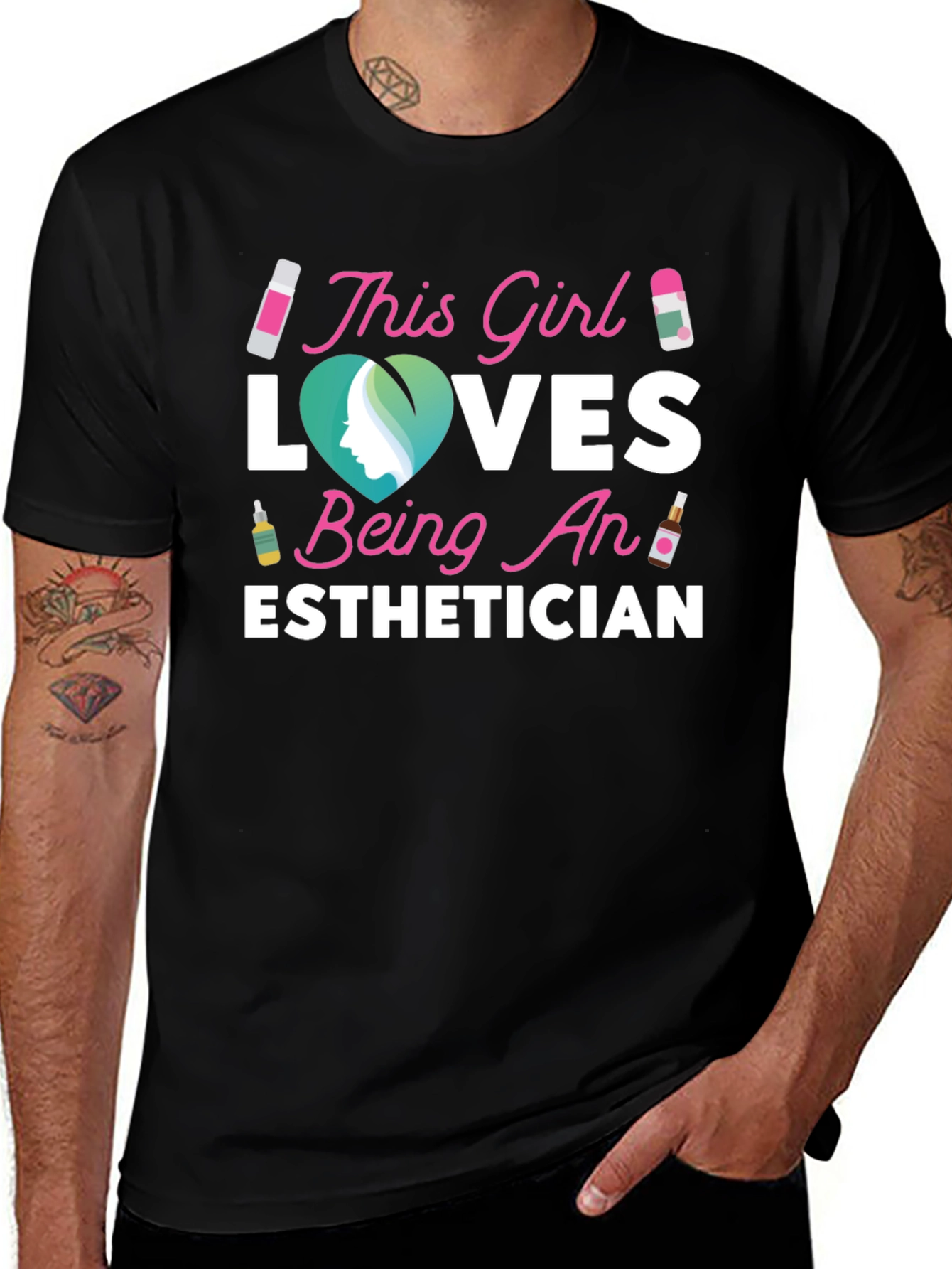 Esthetician Love T-Shirt Gift For Her