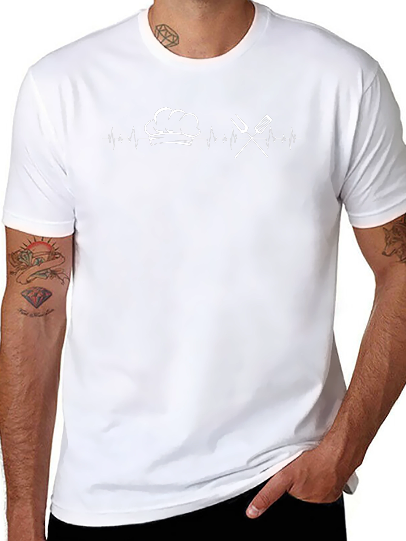 Chef Heartbeat T-Shirt - Culinary Cook Tee