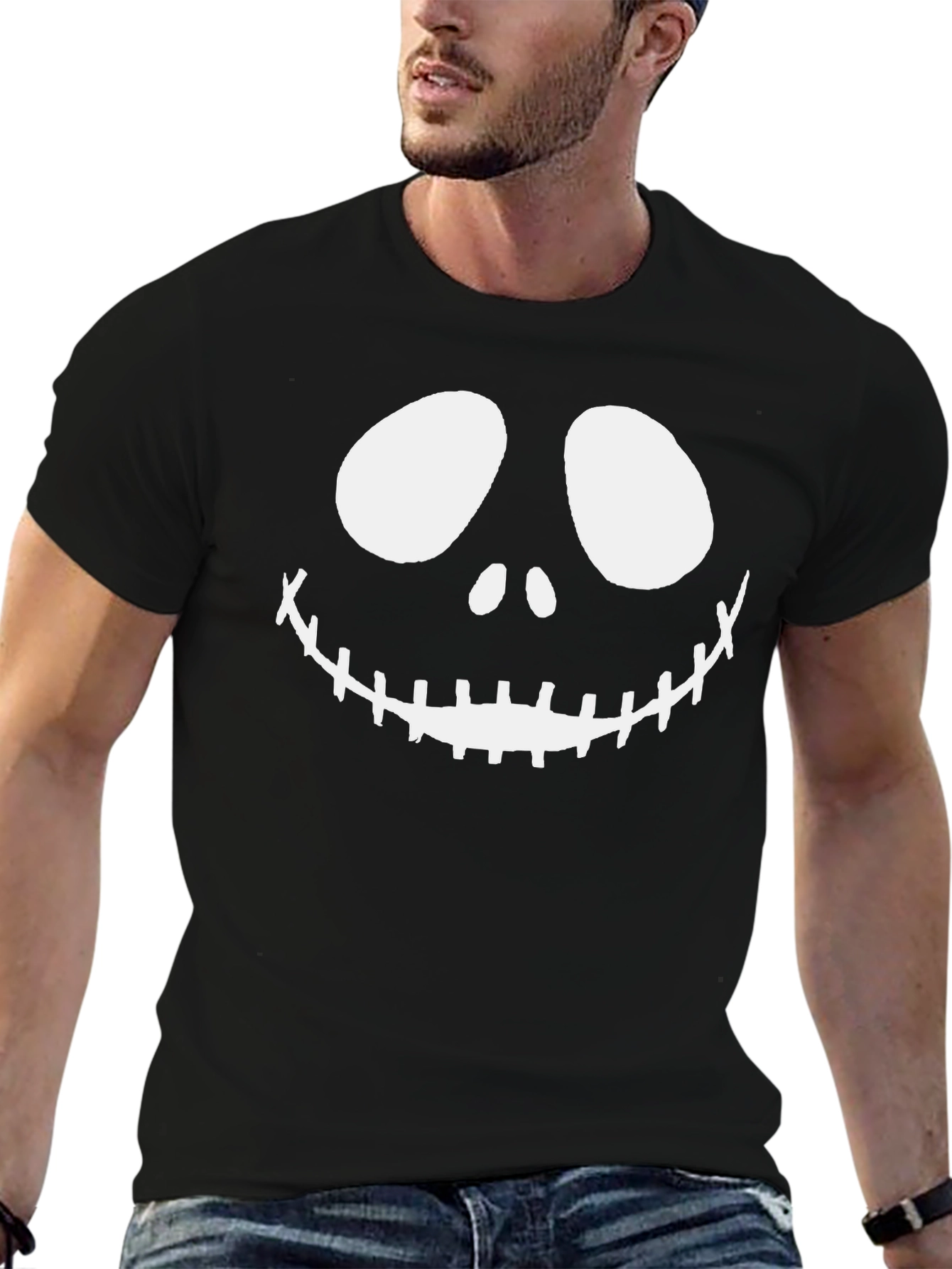 Jack Skellington Smile T-Shirt - Halloween Graphic Tee