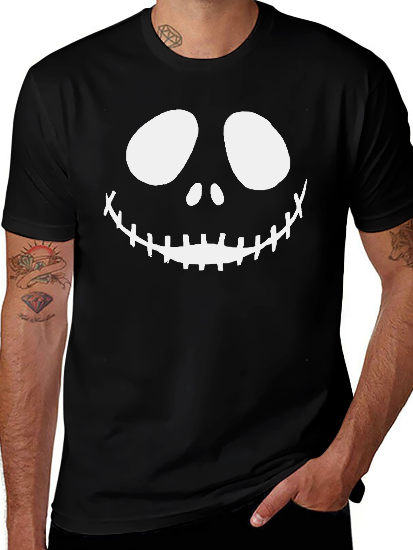 Jack Skellington Smile T-Shirt - Halloween Graphic Tee