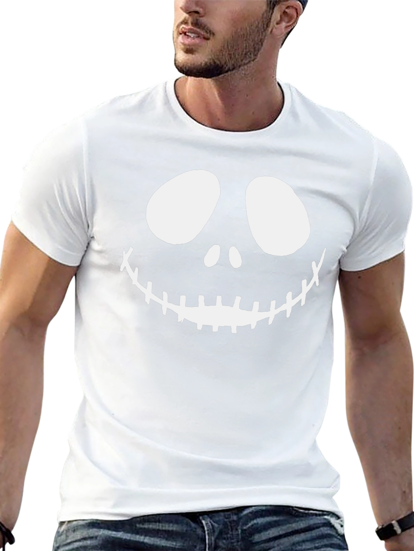 Jack Skellington Smile T-Shirt - Halloween Graphic Tee