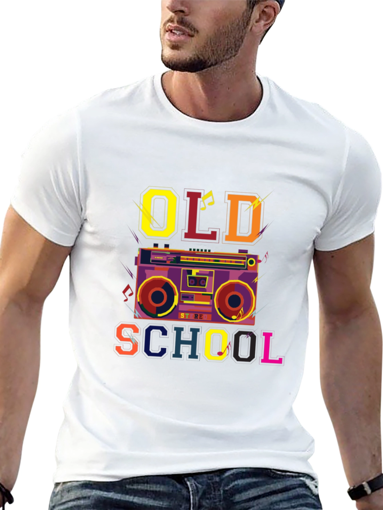 Retro Boombox Old School T-Shirt