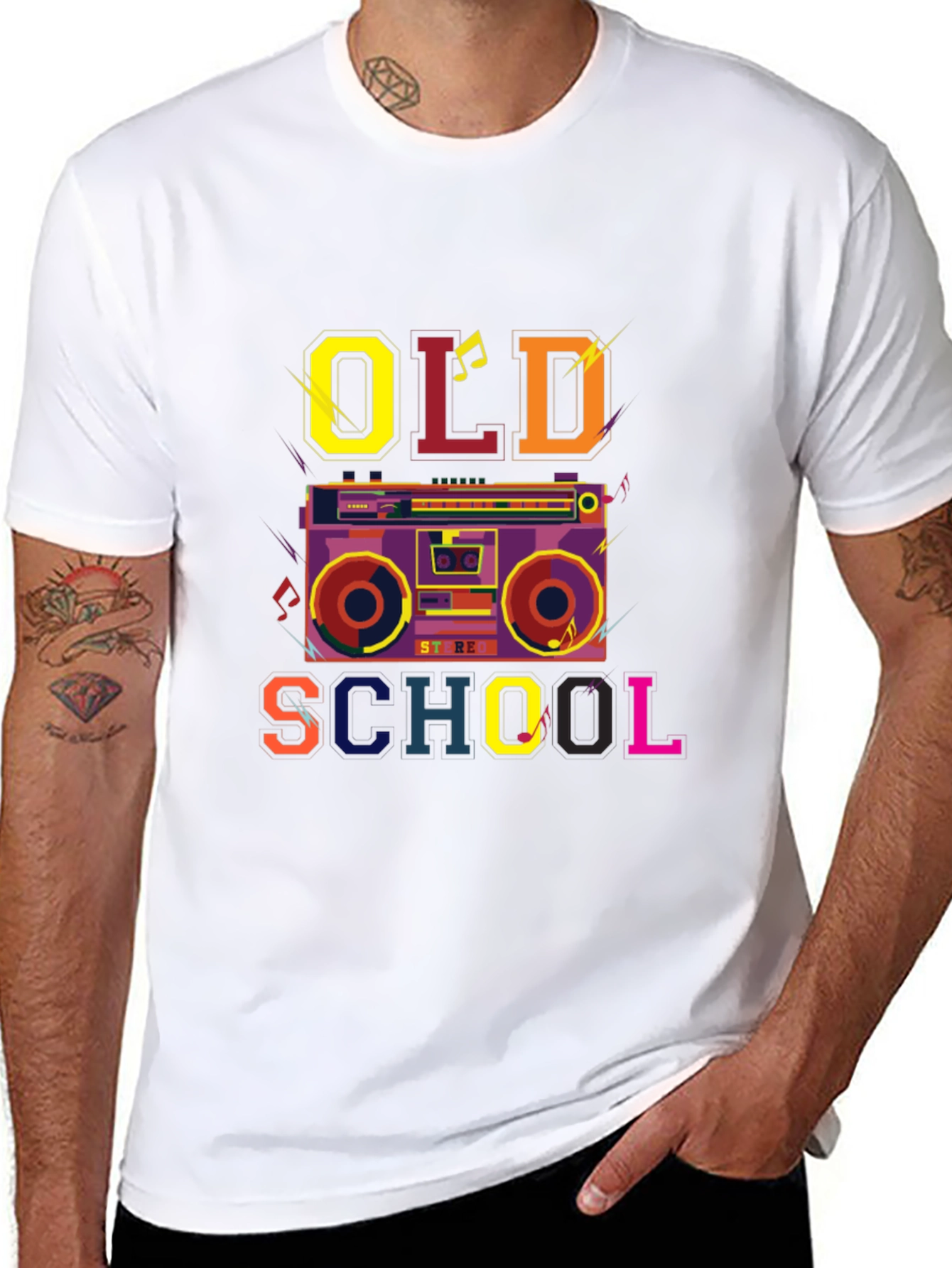 Retro Boombox Old School T-Shirt