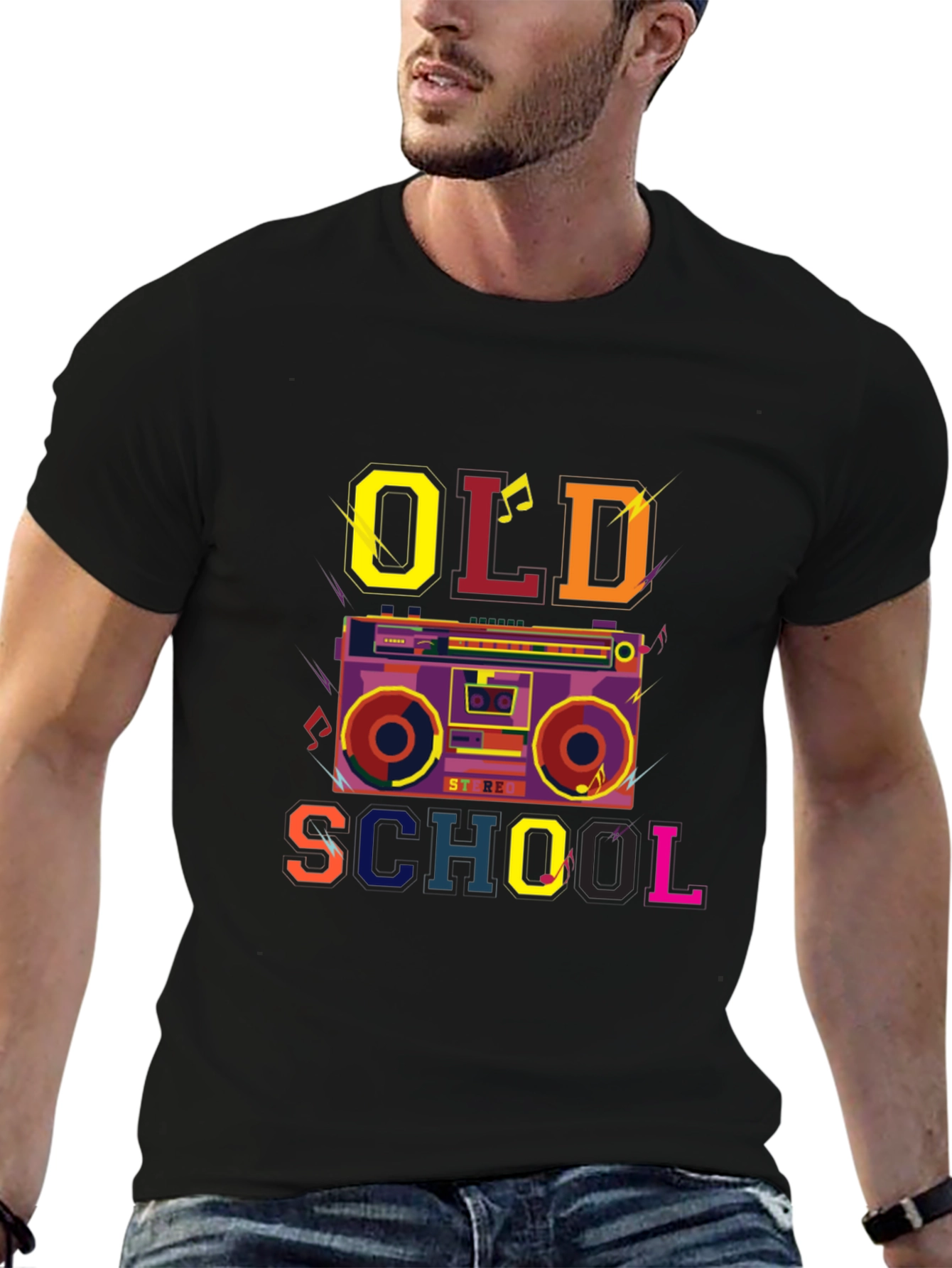 Retro Boombox Old School T-Shirt