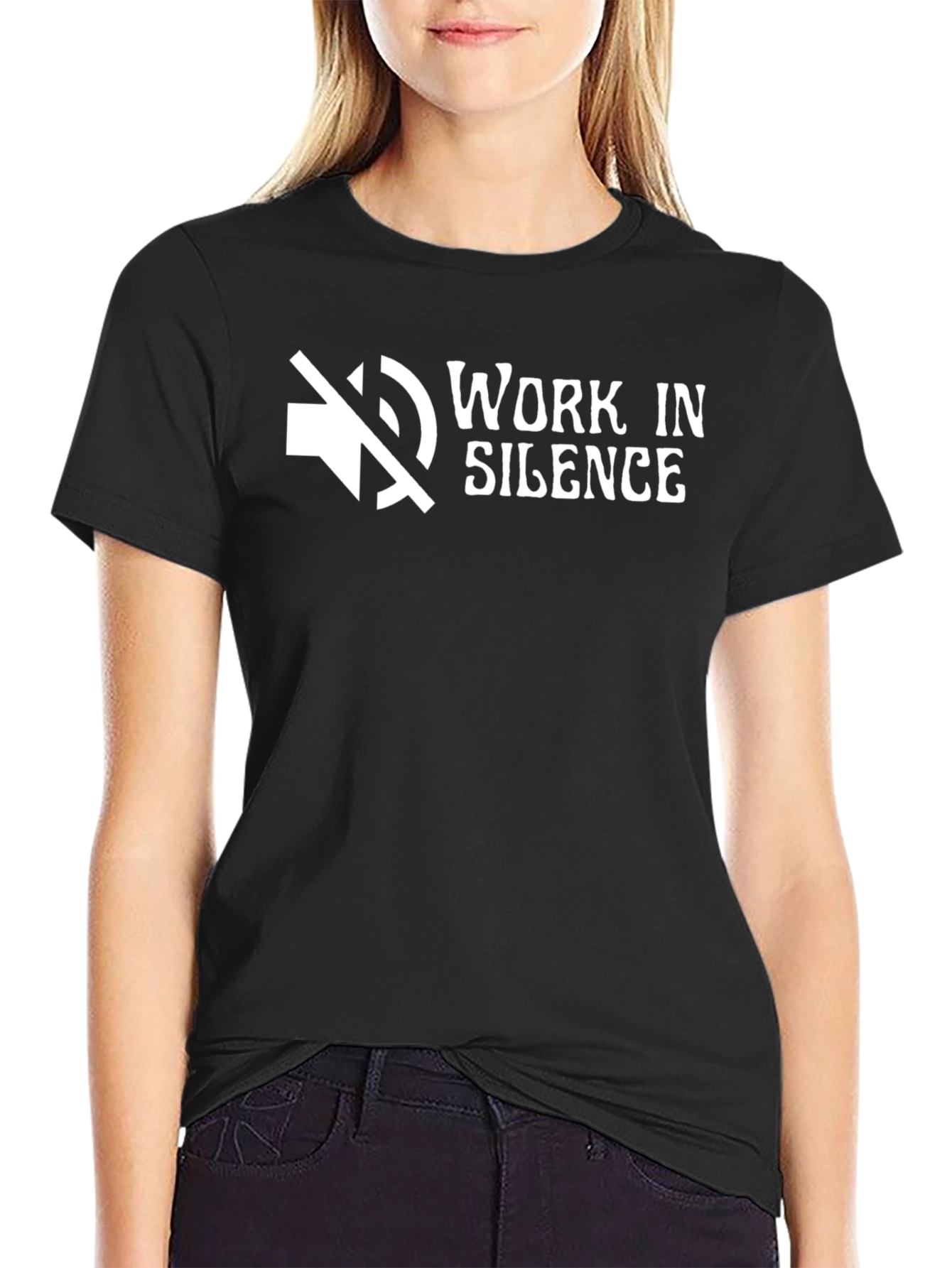 Work In Silence Graphic T-Shirt