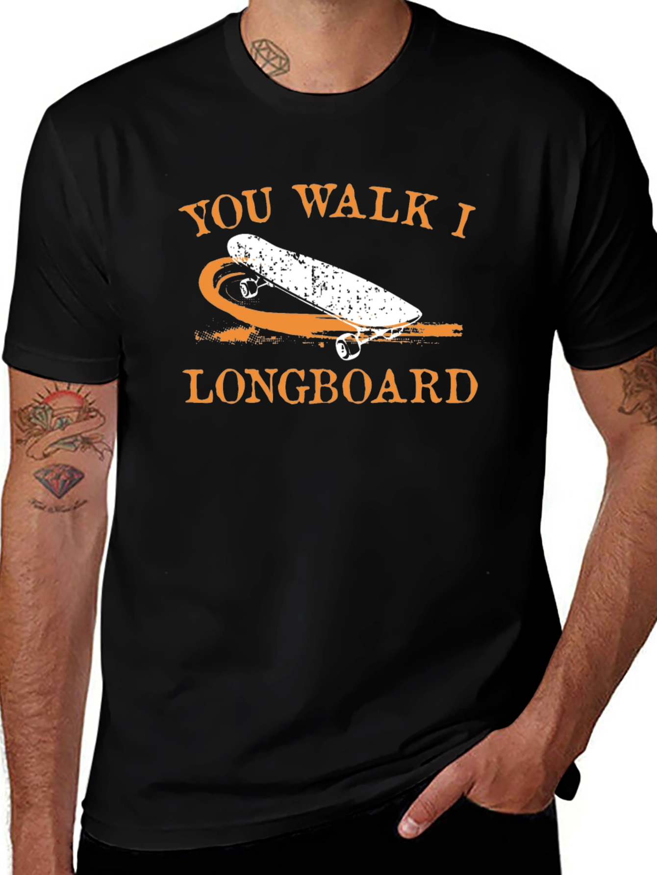 You Walk I Longboard Graphic Tee