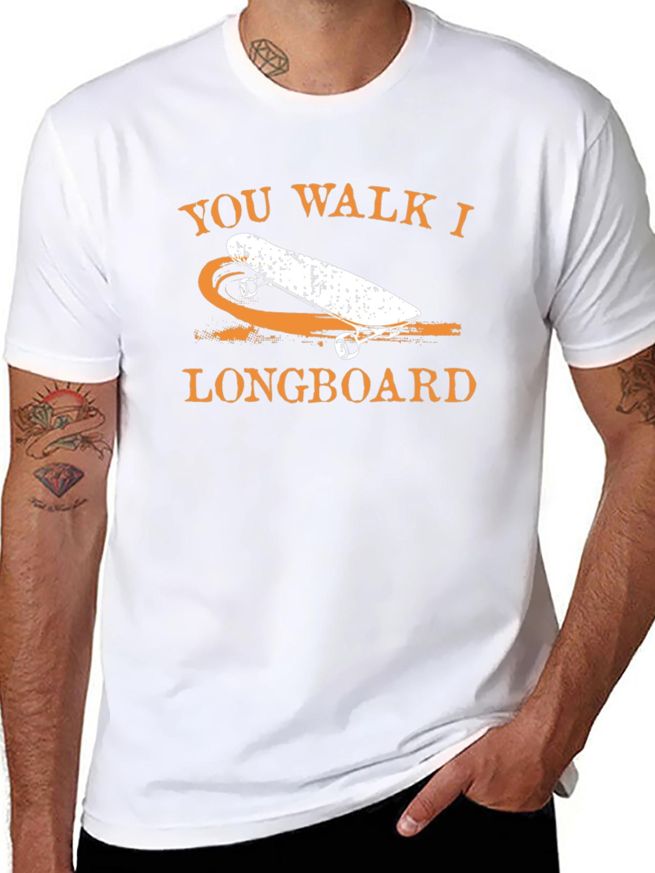 You Walk I Longboard Graphic Tee